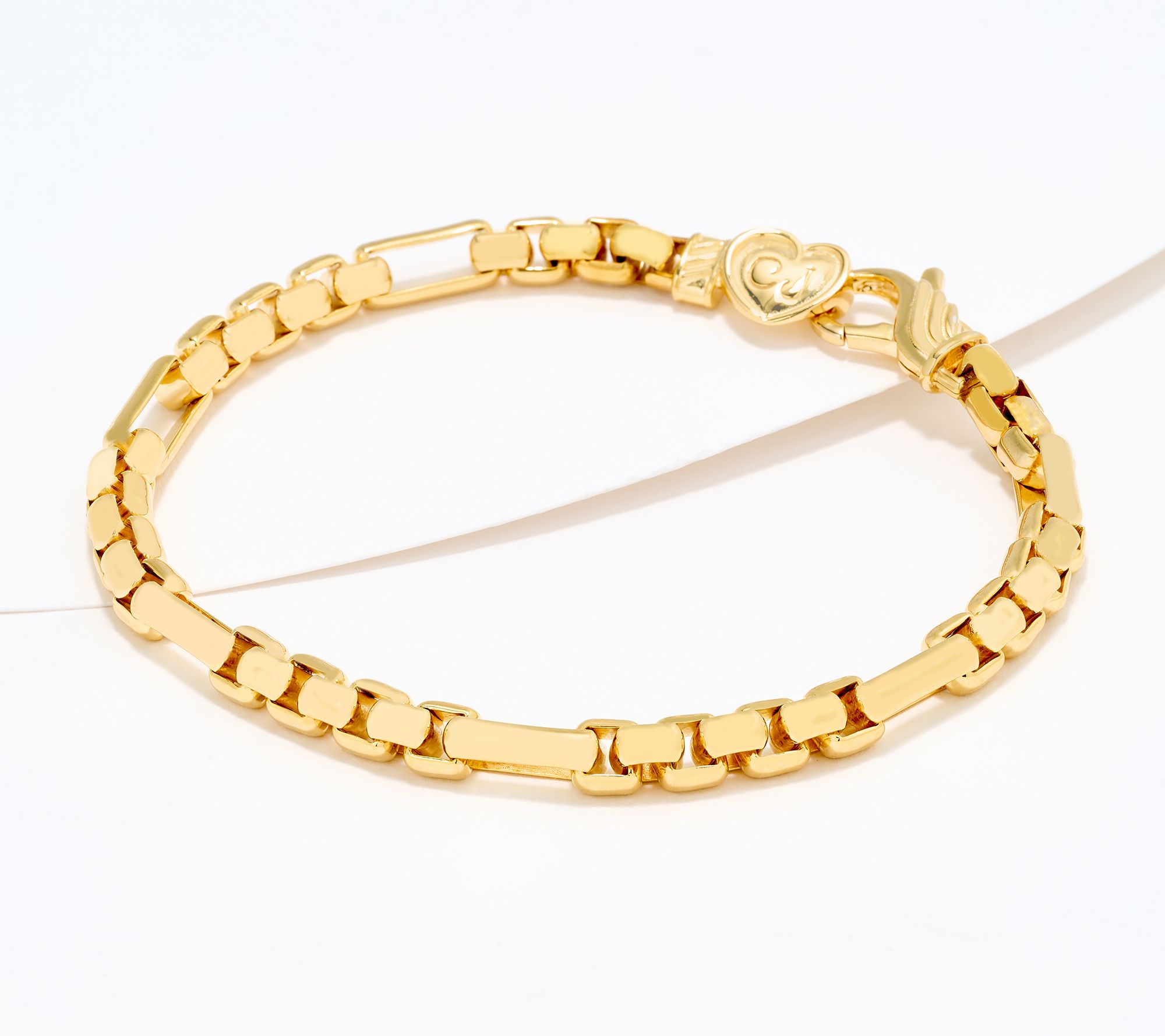 Christian James by Scott Grimes 14K Clad 5mm 7x1 Luciano Bracelet, 14.8g