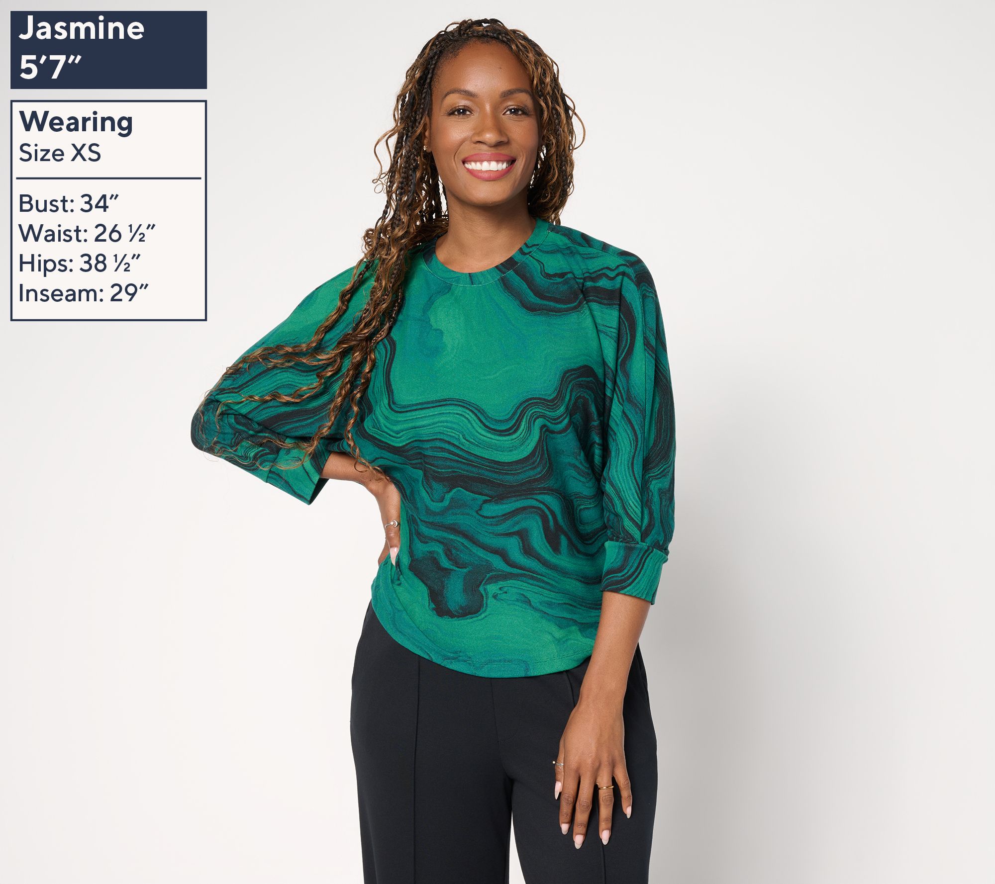 Carla Rockmore Collection Dolman Sleeve Top