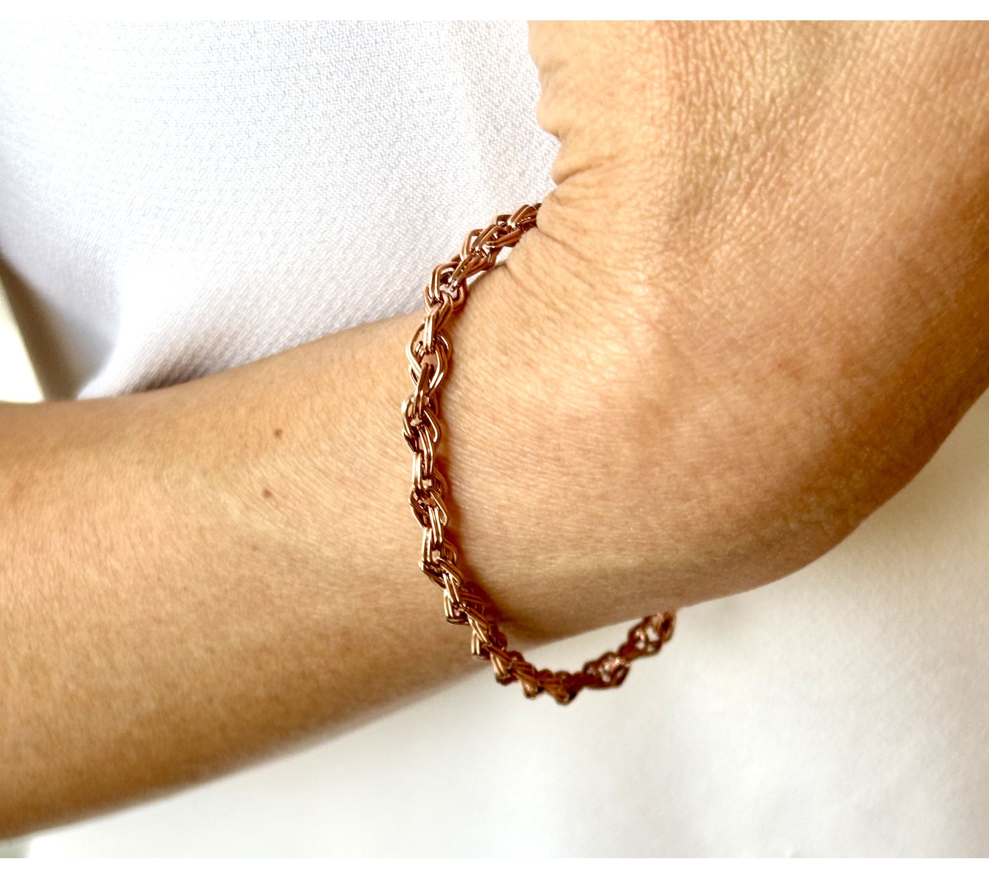 Alkeme 14K Gold Rhombus Link Bracelet