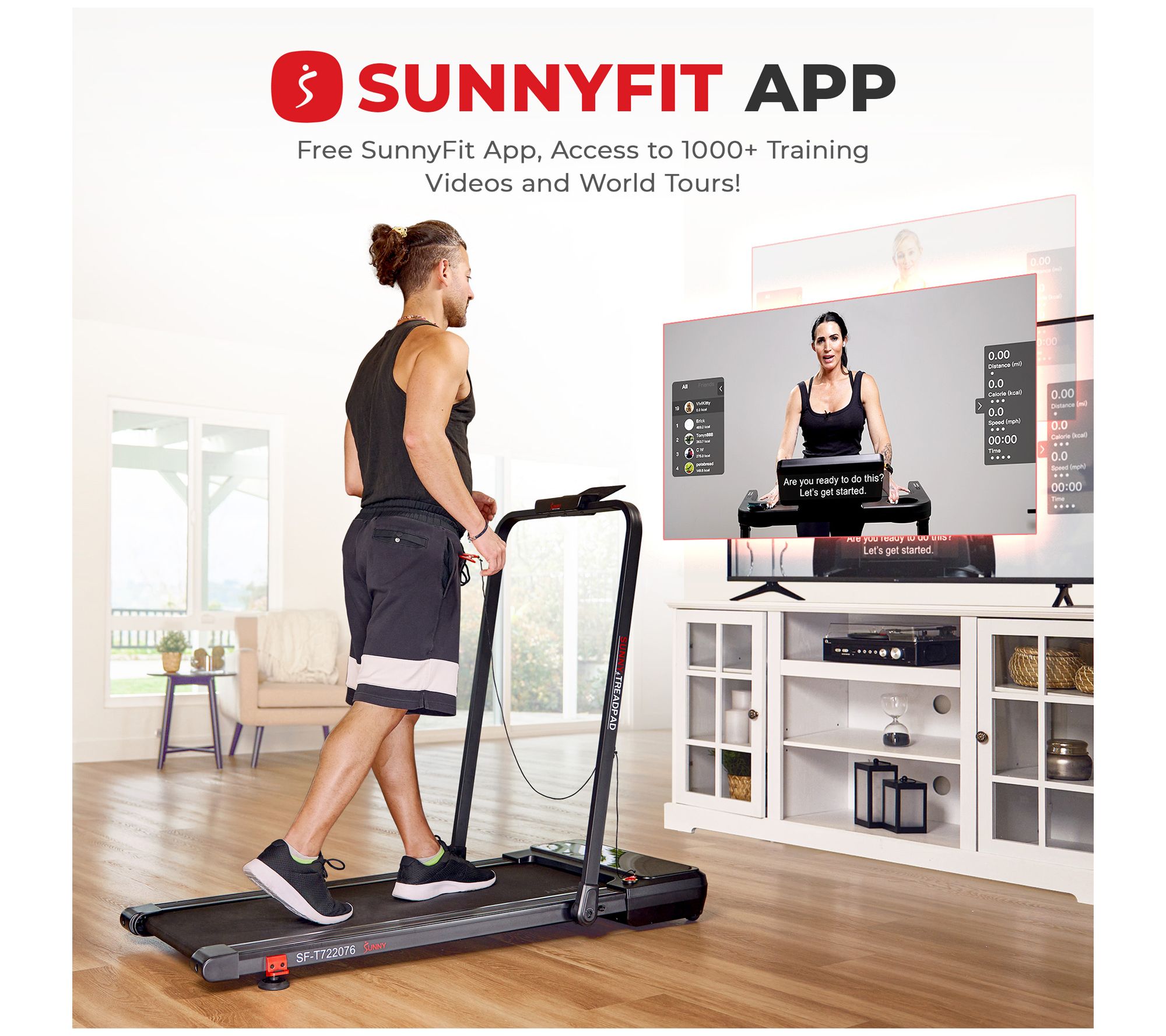 Sunny Health & Fitness Smart Incline Treadmill