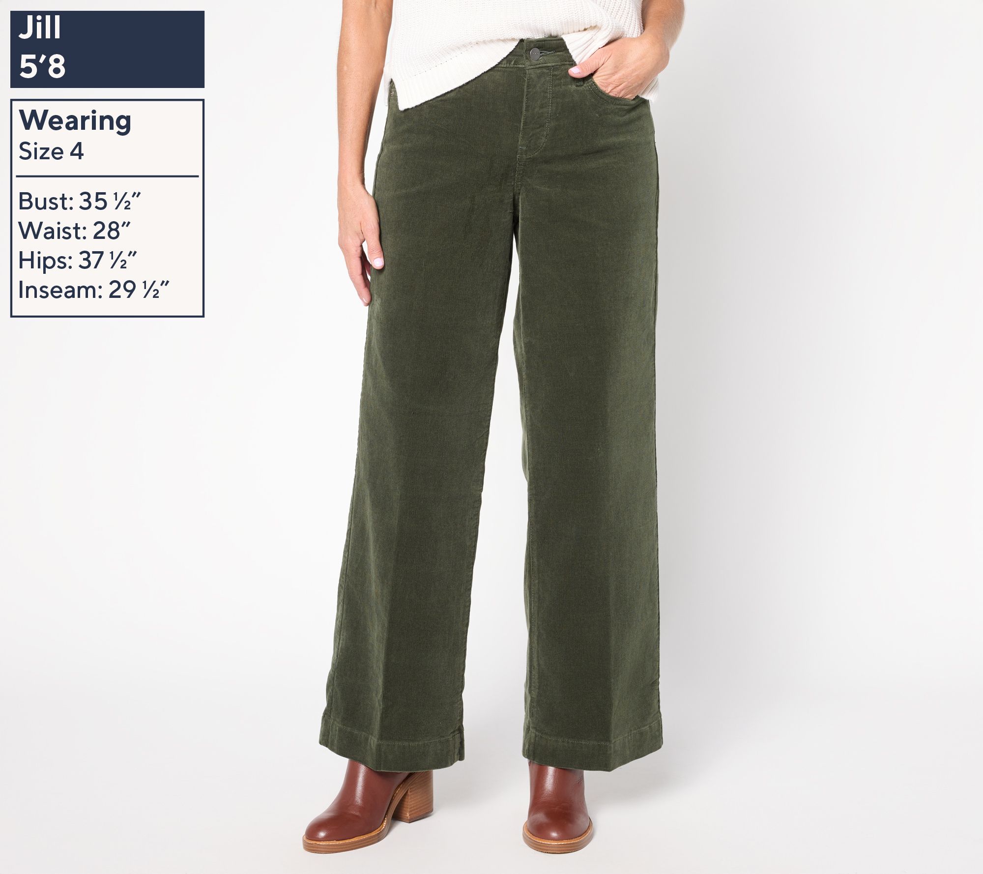 NYDJ Teresa Wide-Leg Corduroy Pants