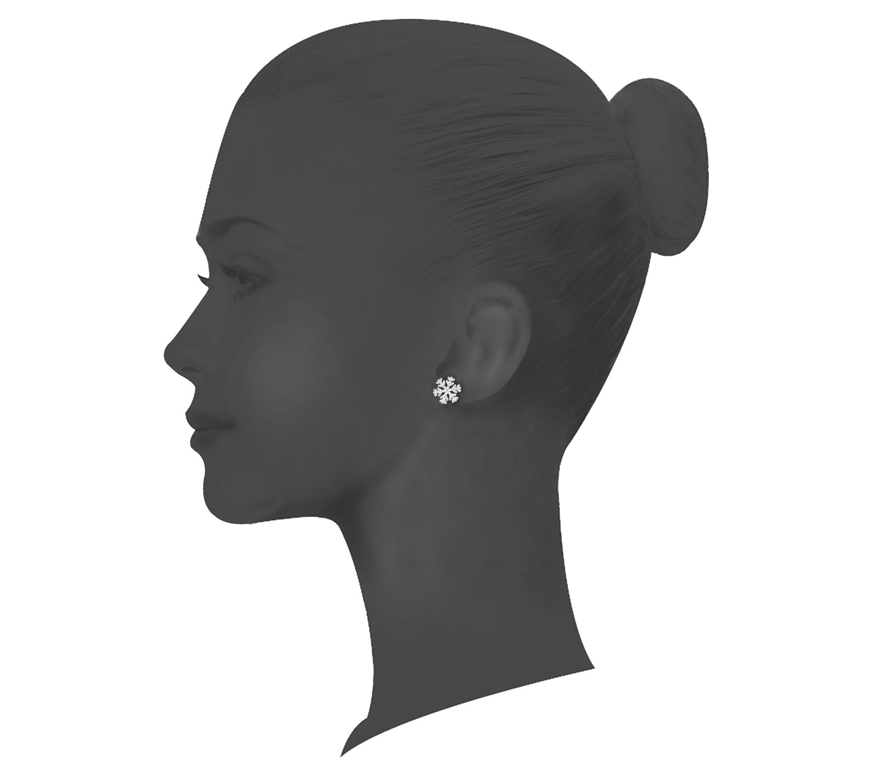 Steel by Design Snowflake Pendant & Earrings Set