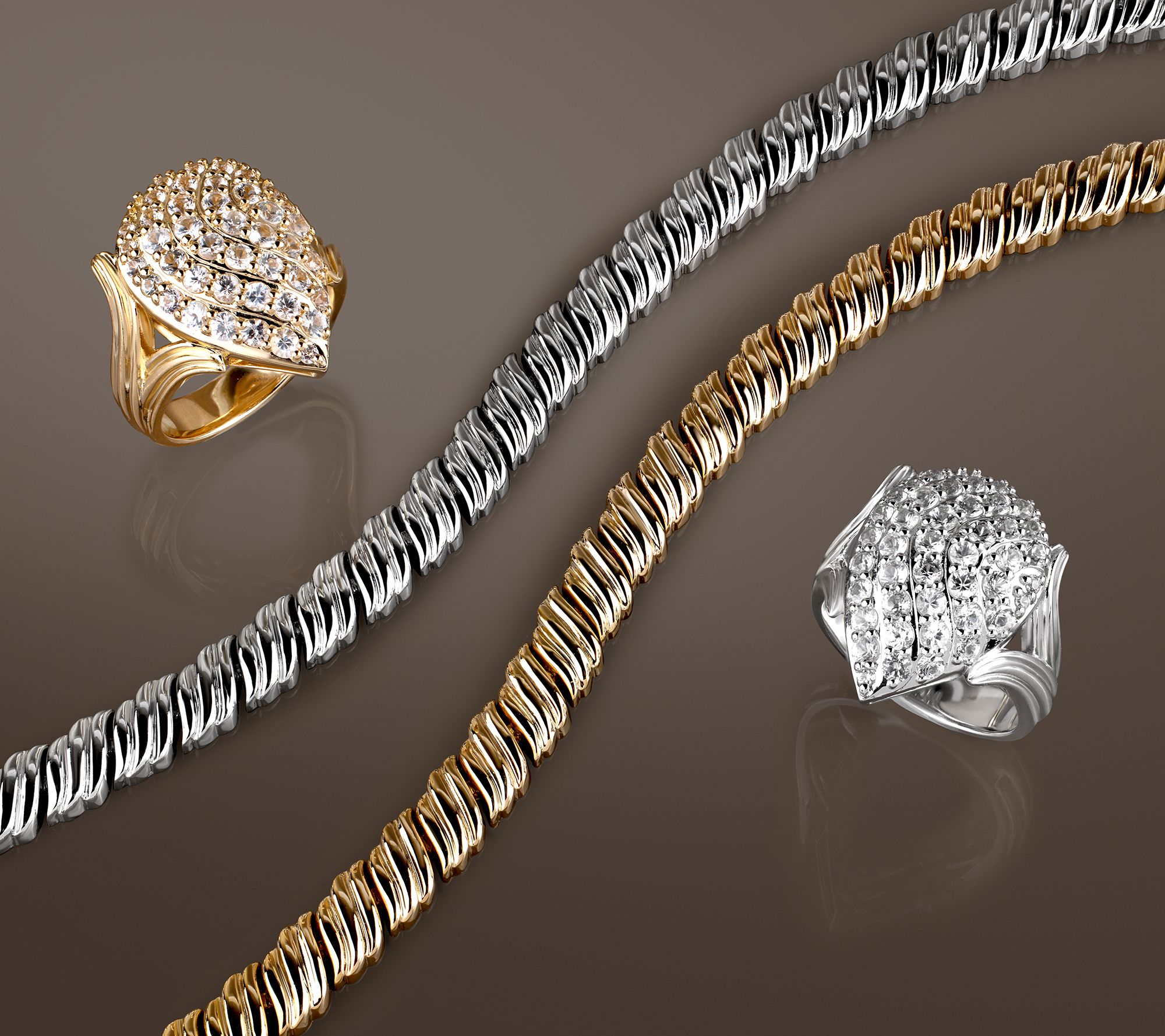 Christian James by Scott Grimes Sterling Silver Ripple Link Bracelet, 13.0g