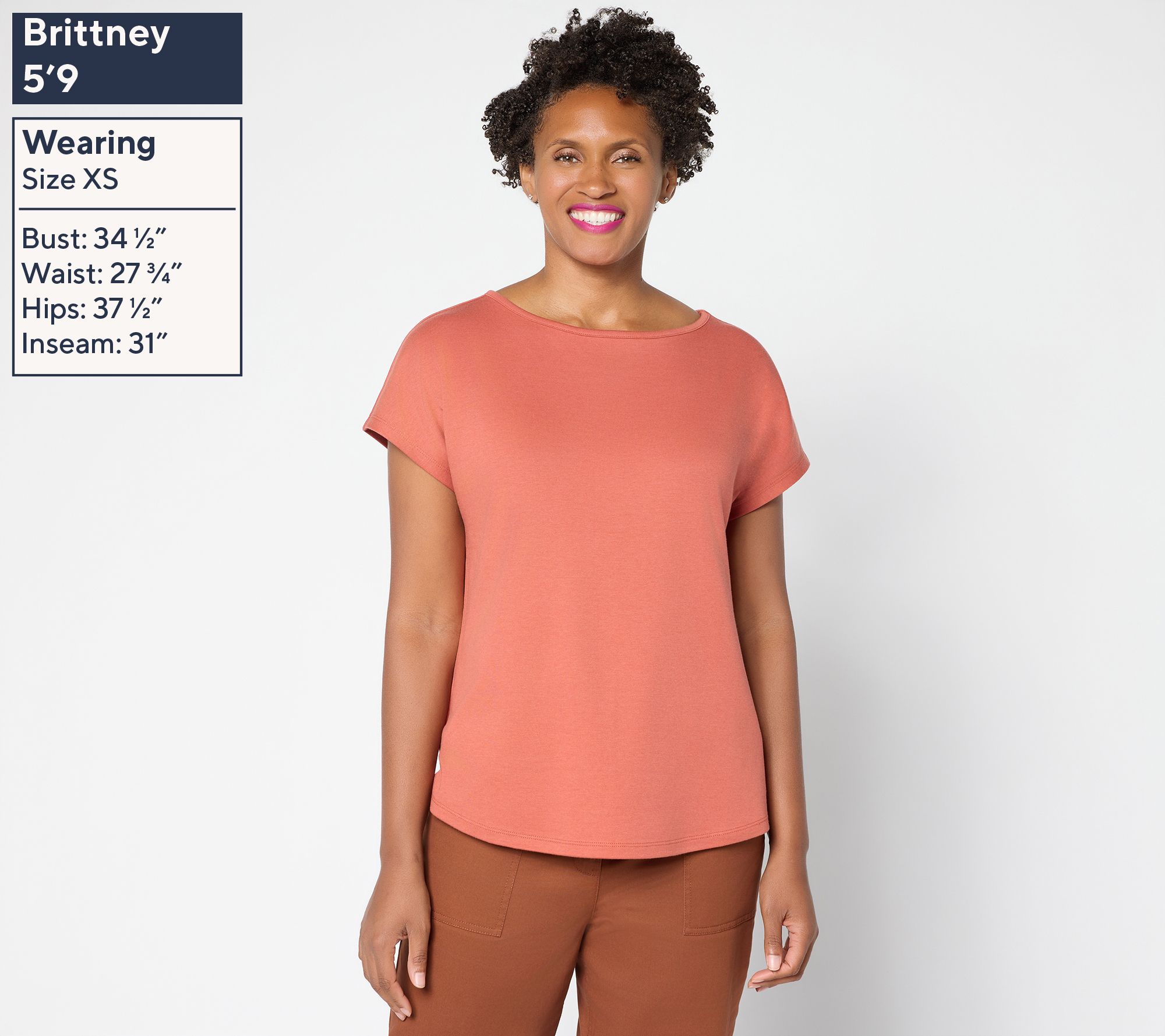 Martha Stewart Signature Essentials Dolman Sleeve T-Shirt