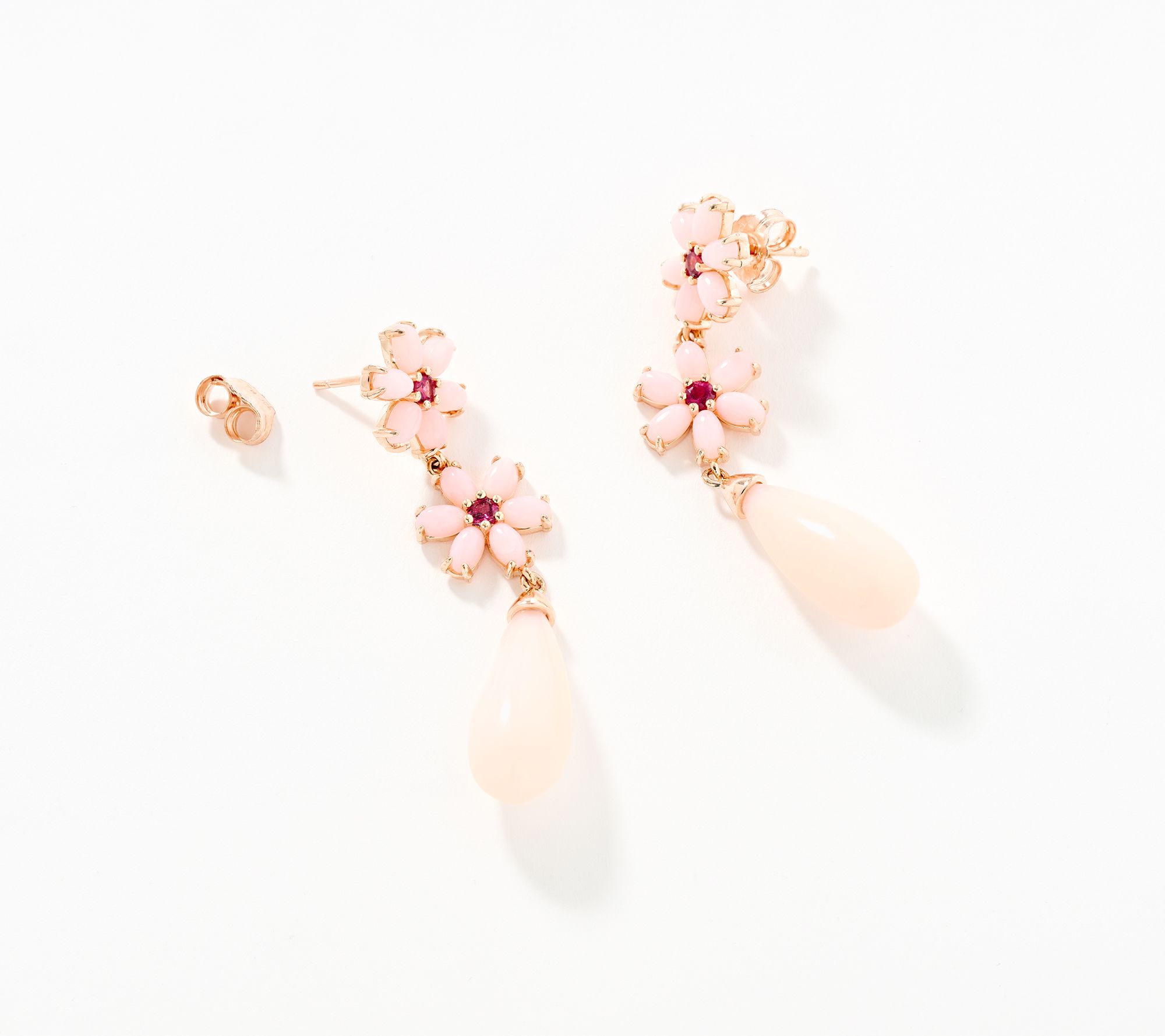 JEN by Jennifer Miller Broilette Pink Opal Earrings, Sterling Silver