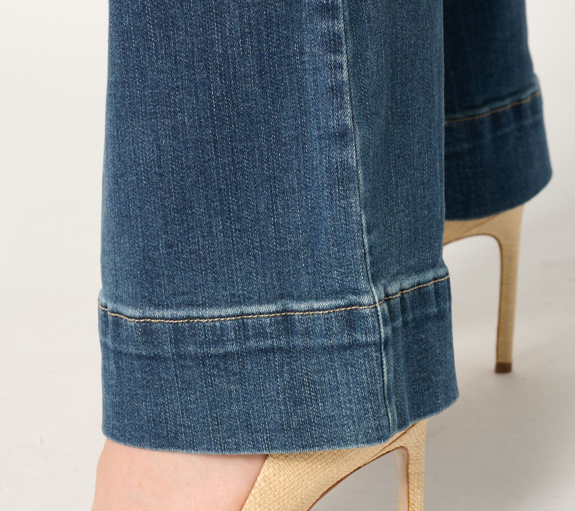 Belle by Kim Gravel Petite TripleLuxe Denim Boot Cut Jean