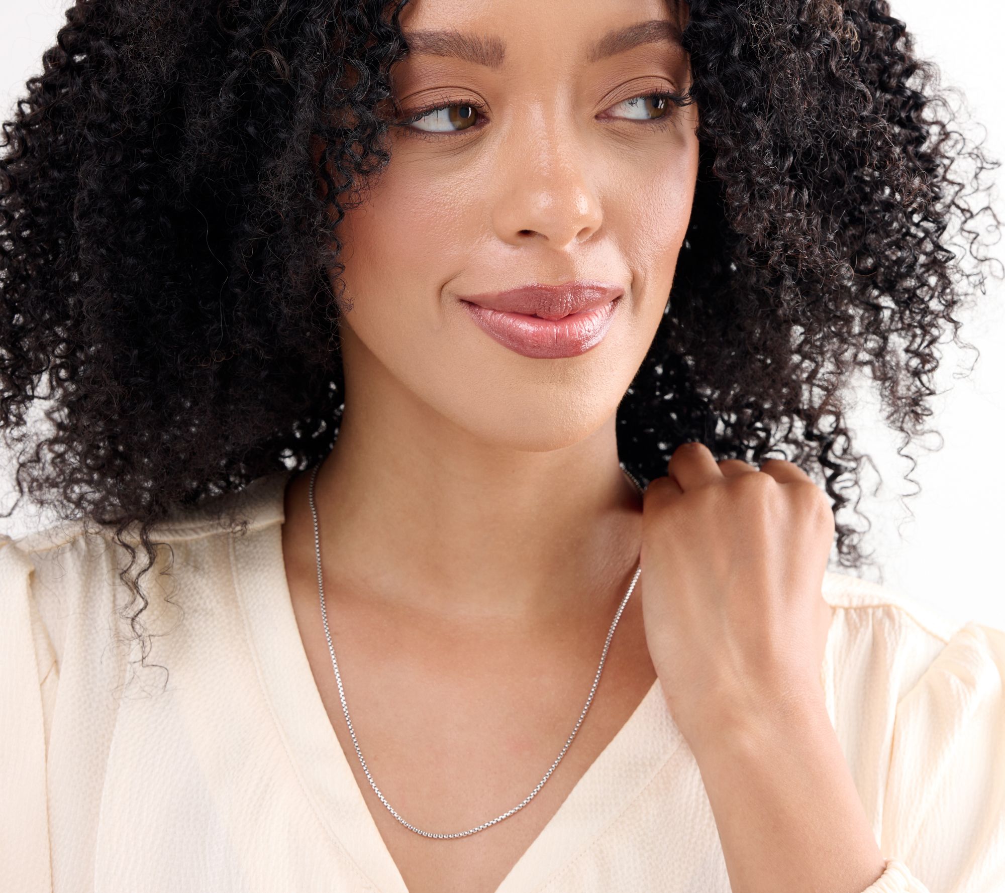 JAI Sterling Silver 1.6mm Baby Box Chain 20