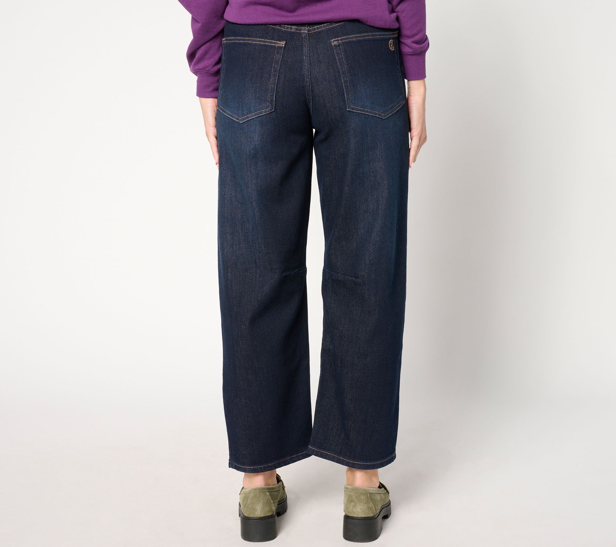 Carla Rockmore Collection Regular Barrel Leg Jean - Indigo