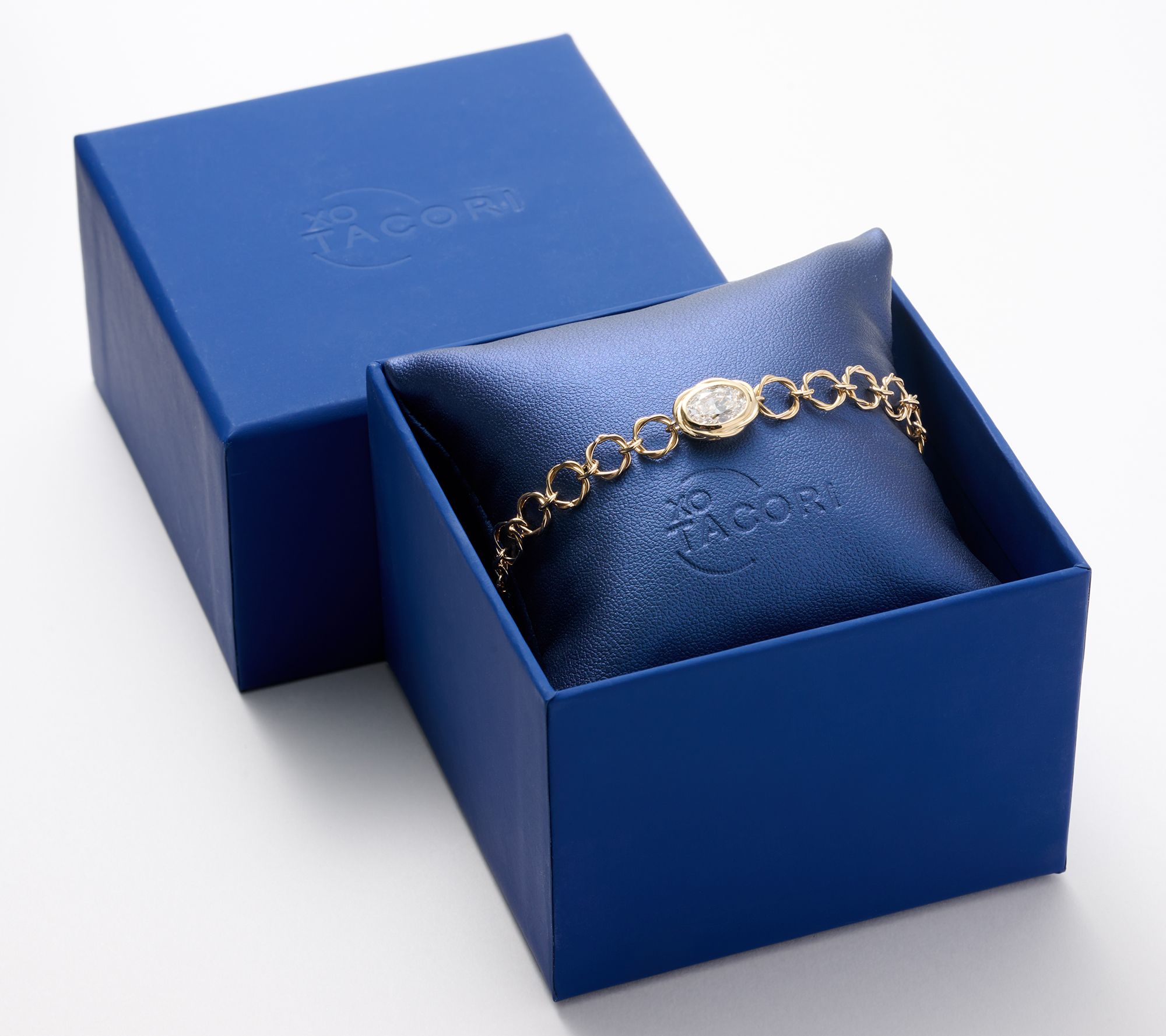 XO TACORI Lab Grown Diamond 1.5 cttw Oval Bracelet, 14K