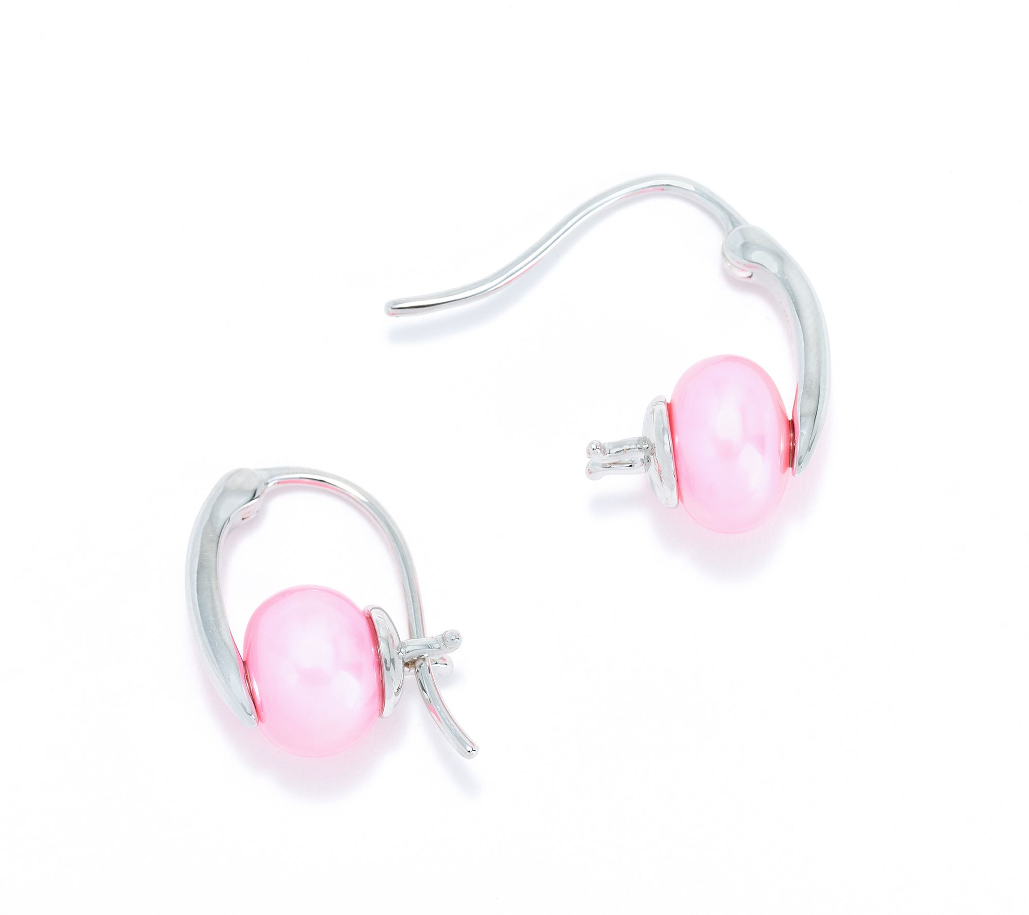 Honora Bronze Pearl Earrings Silver Plated