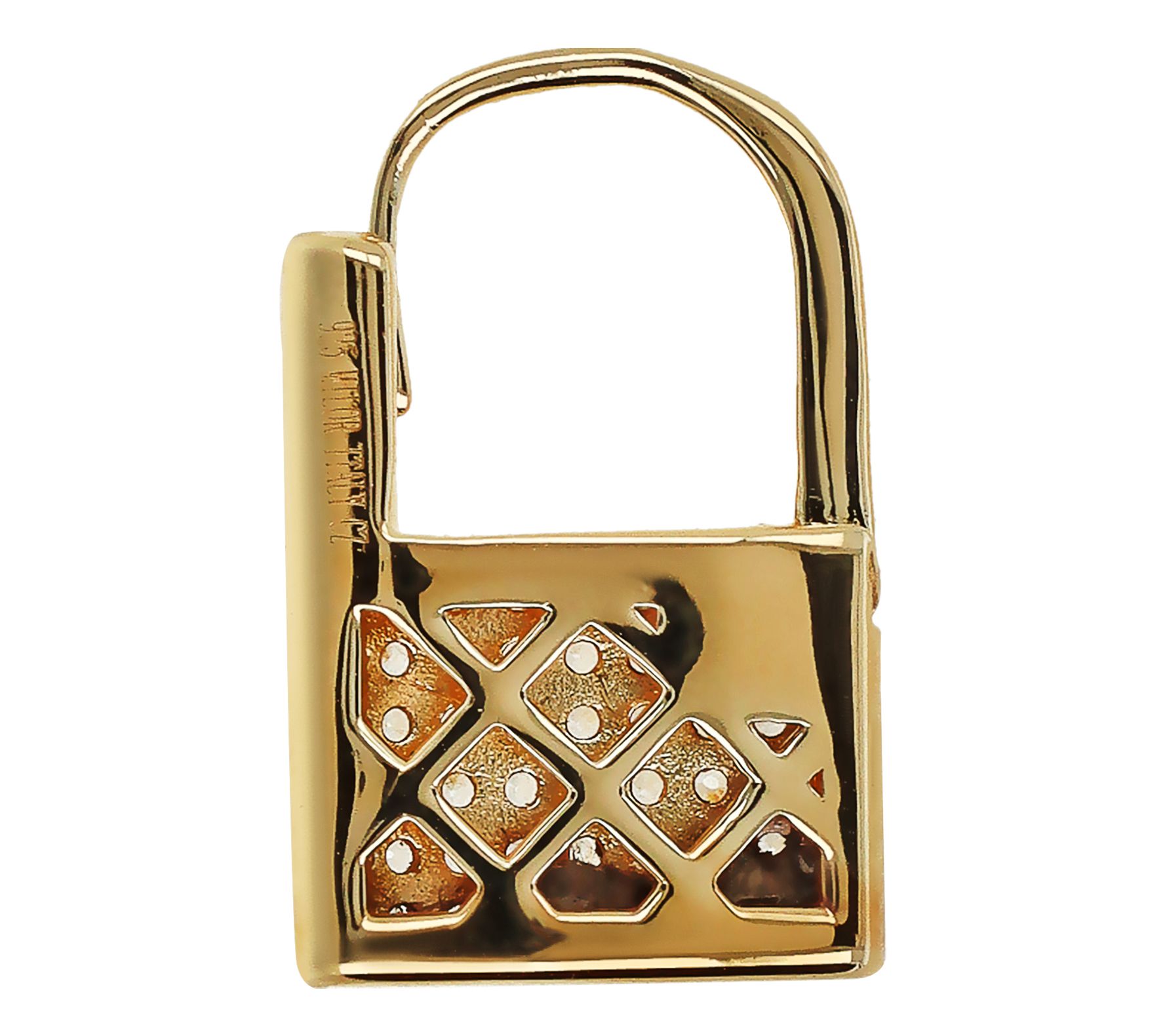 David Markstein Sterling Pave Lock Earrings