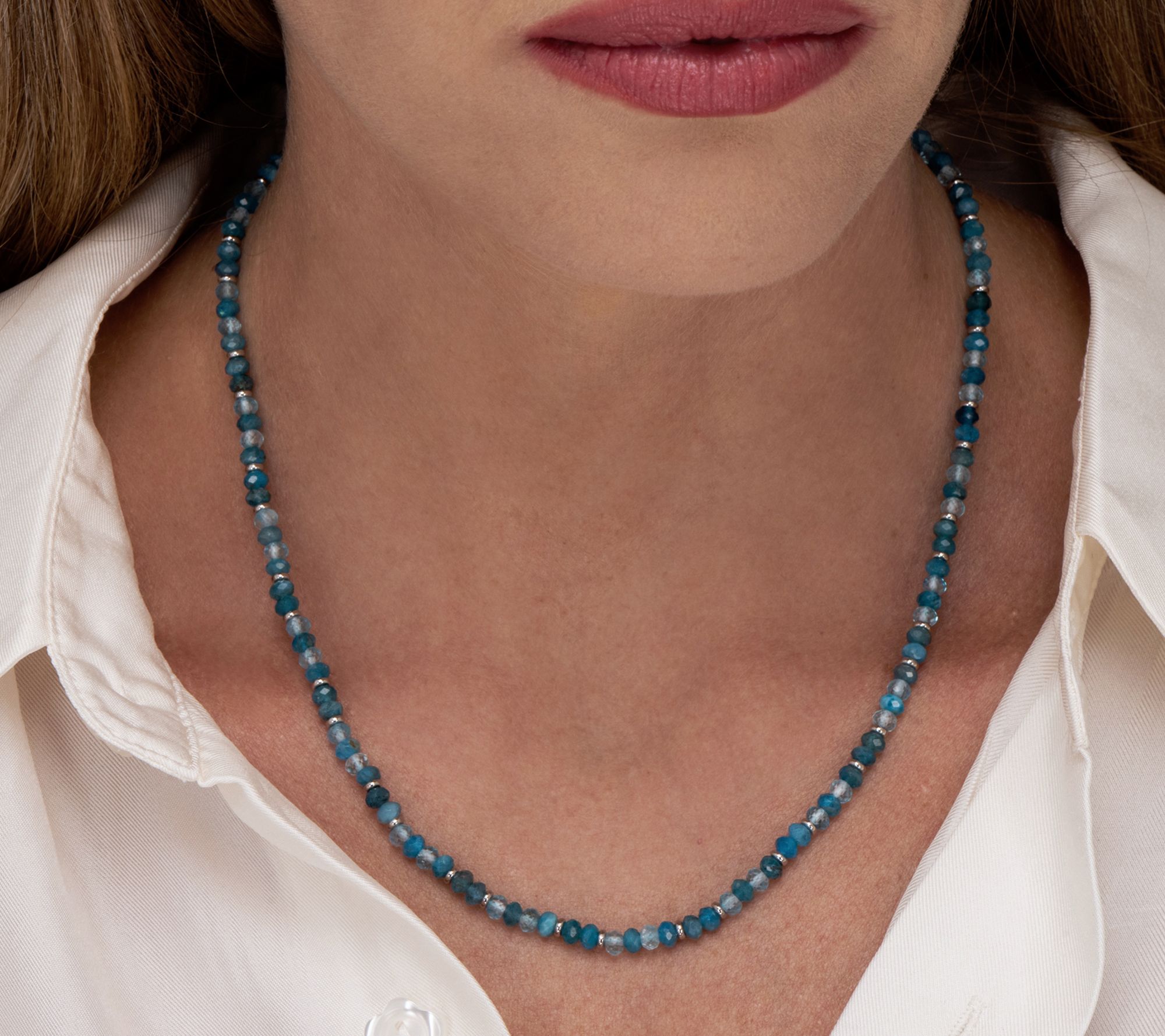 Or Paz Round Multi-Gemstone Beaded Necklace