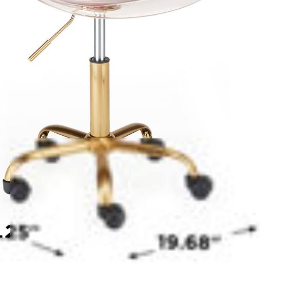 Mainstays Acrylic Rolling Office Chair, Lantana