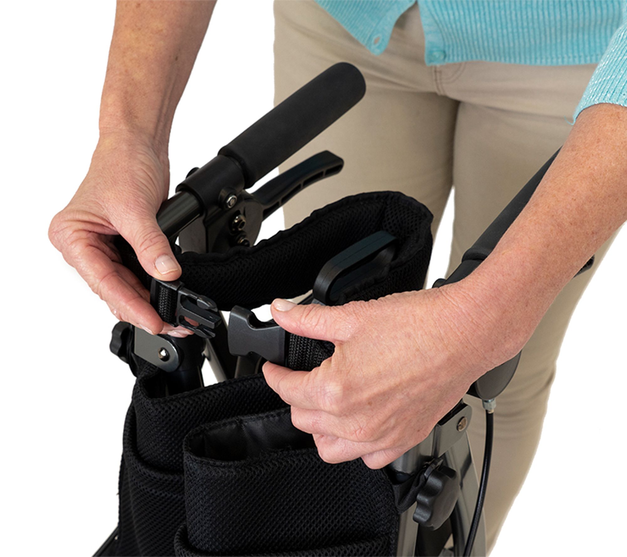 Stander EZ Fold-N-Go Ultra Light Rollator with Accessories