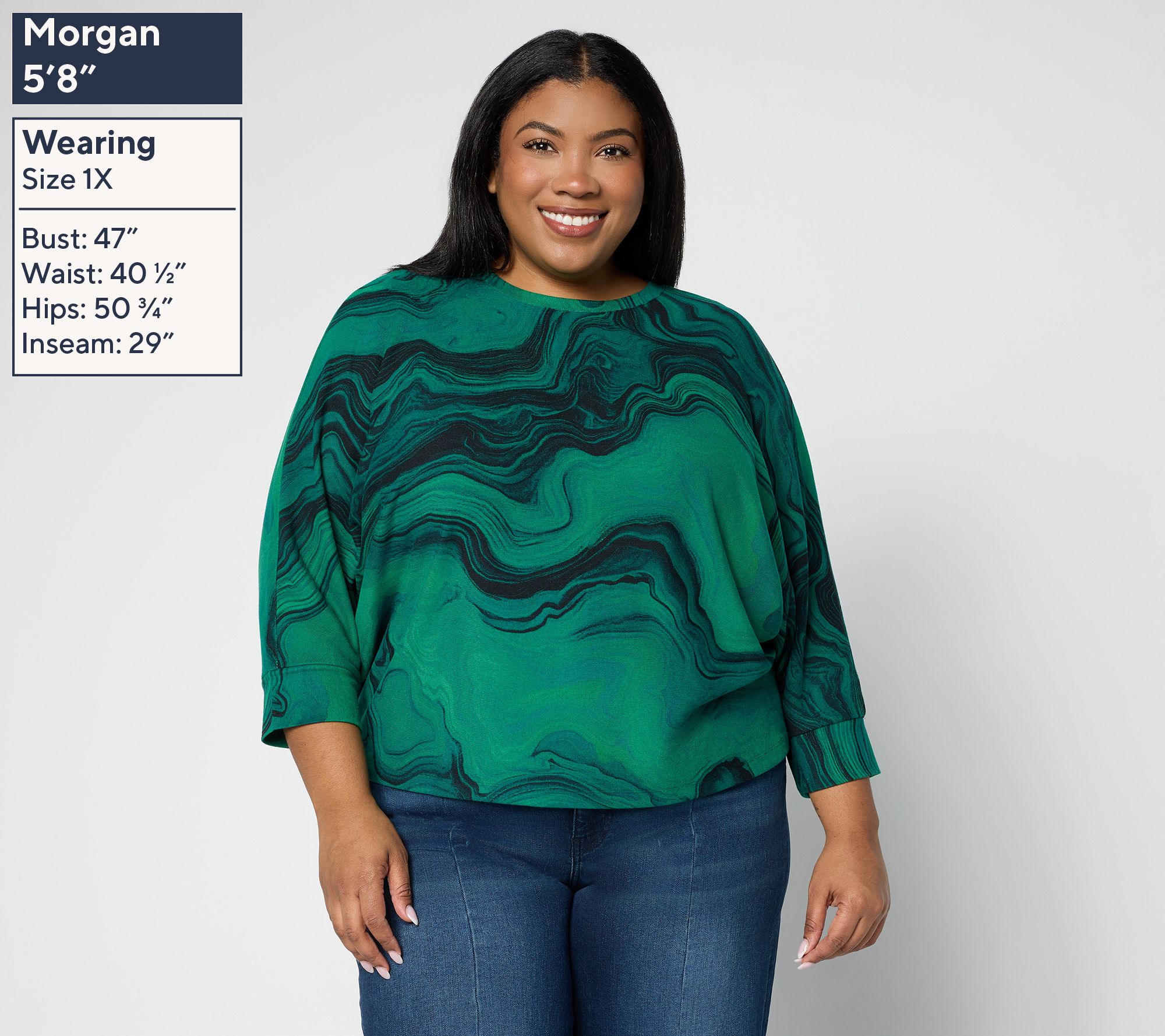 Carla Rockmore Collection Dolman Sleeve Top