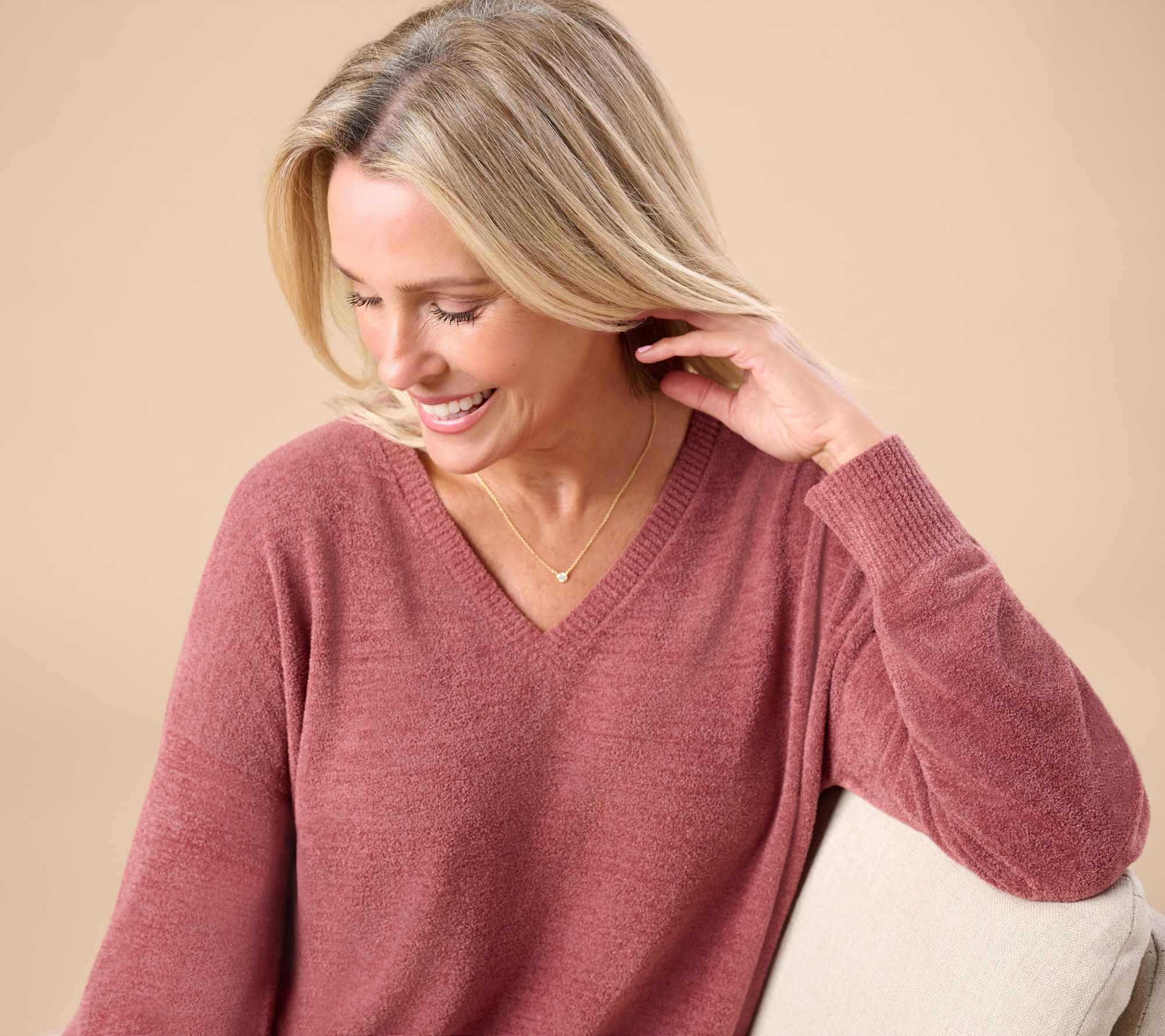 Barefoot Dreams Petite CozyChic Ultra Lite Pullover & Wide Leg Pant Set