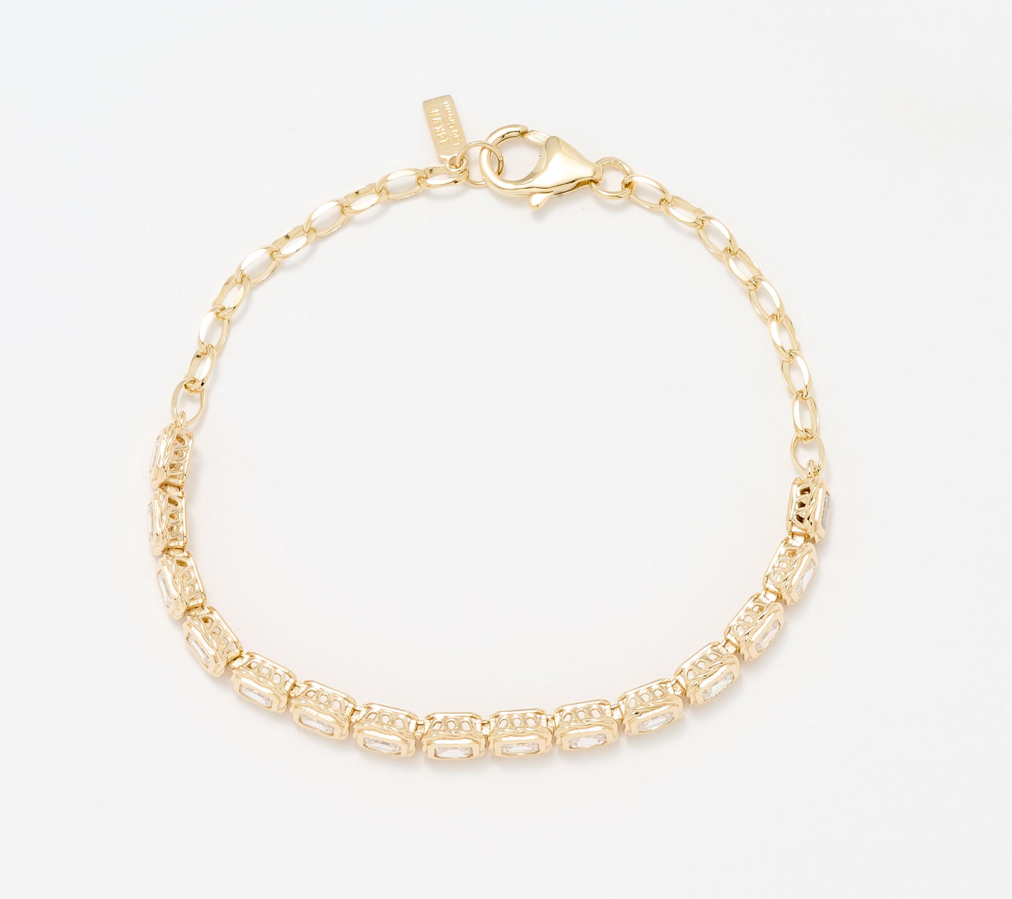 XO TACORI Lab Grown Diamond 2.25 cttw Emerald Bracelet, 14K