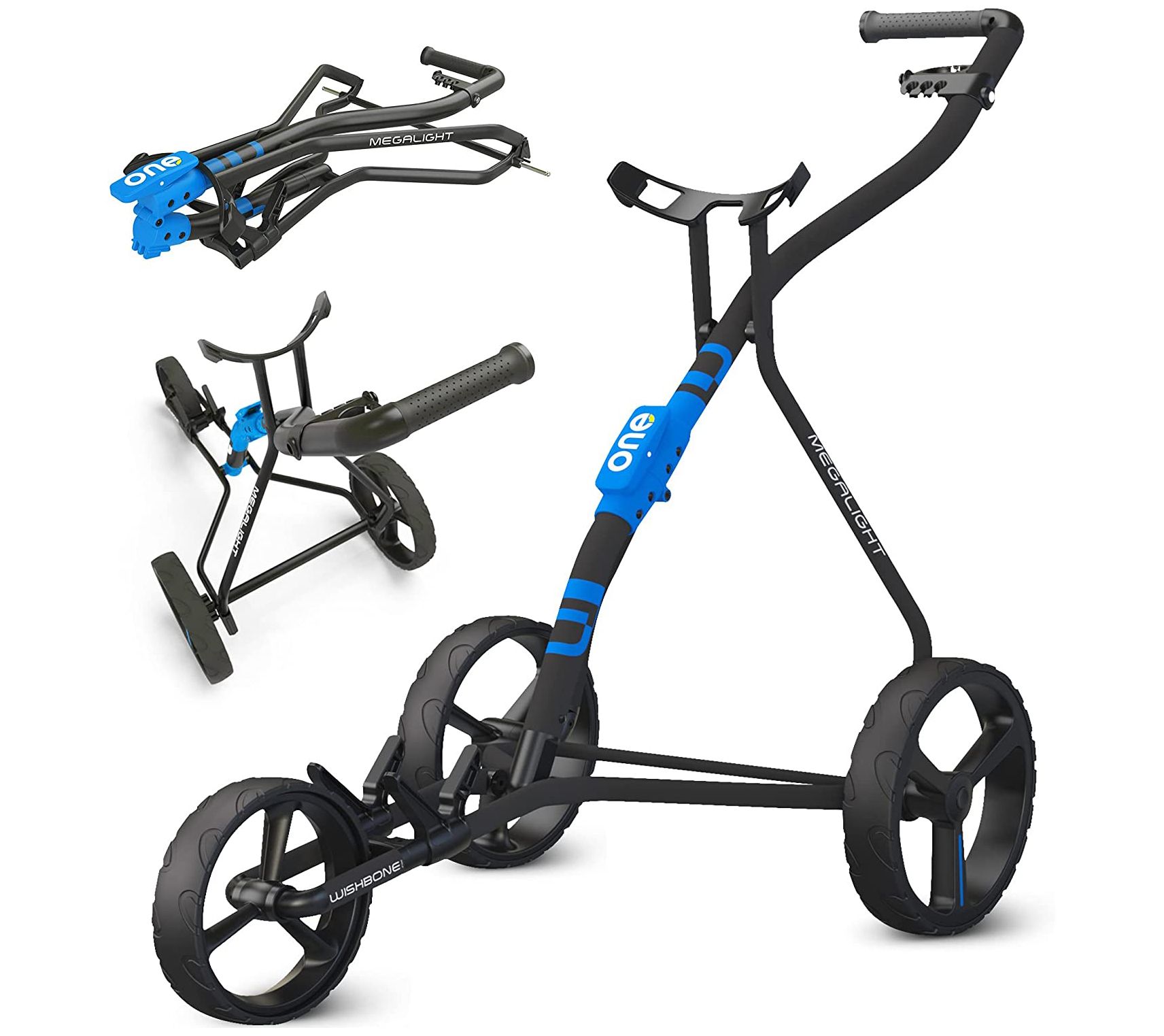 Wishbone 3-Wheel Folding Golf Pushcart
