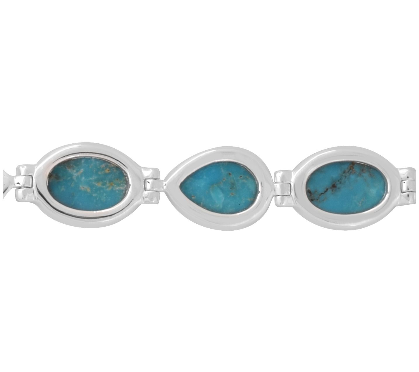 Affinity Gems Stabilized Turquoise Bracelet, Sterling Silver