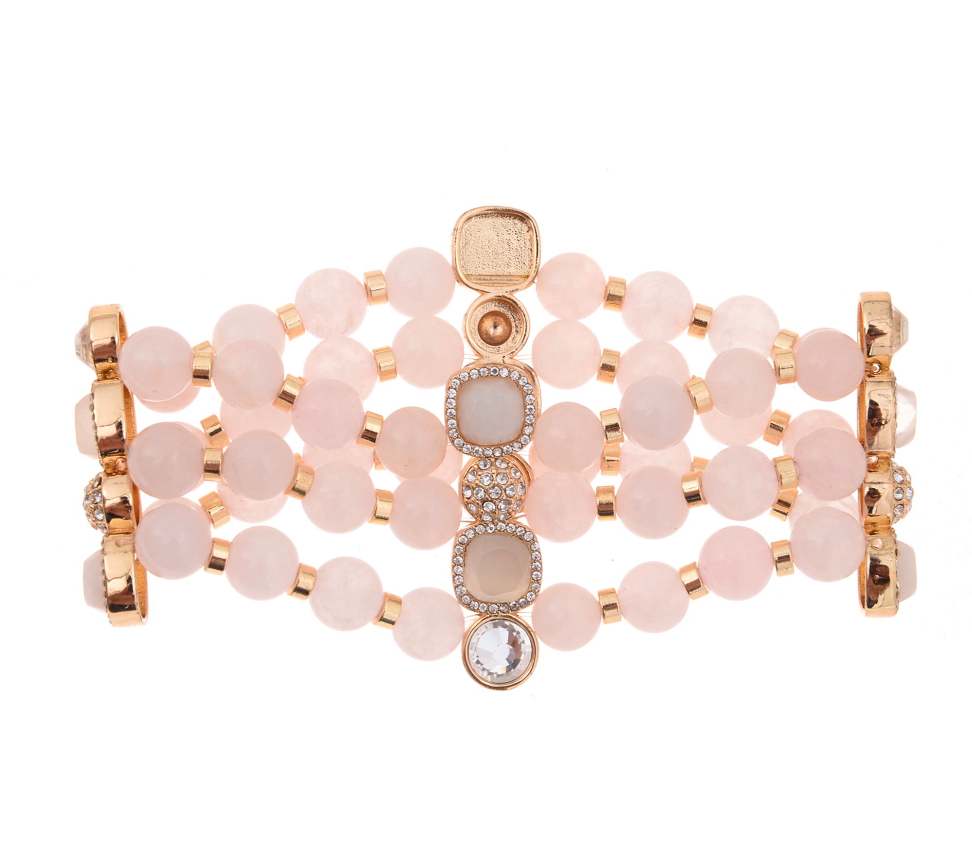 Zaxie x Stefanie Taylor Goldtone Light Me Up Stretch Bracelet