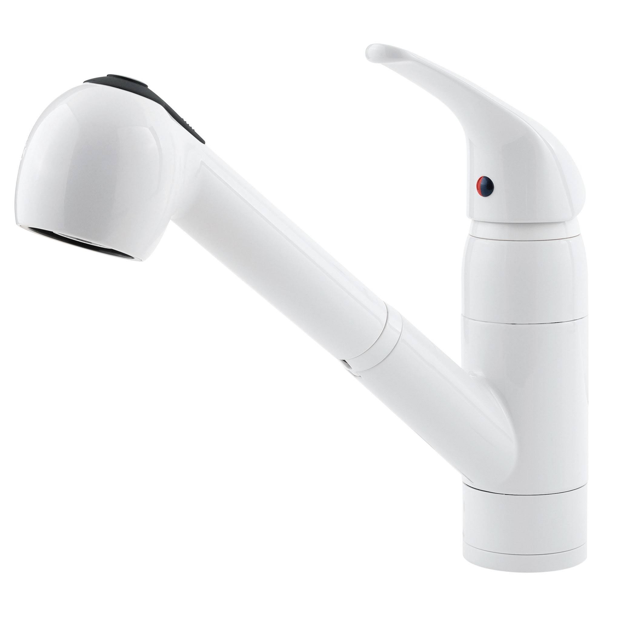 Pfister G133-10WW Pfirst Pull-Out Kitchen Faucet, White