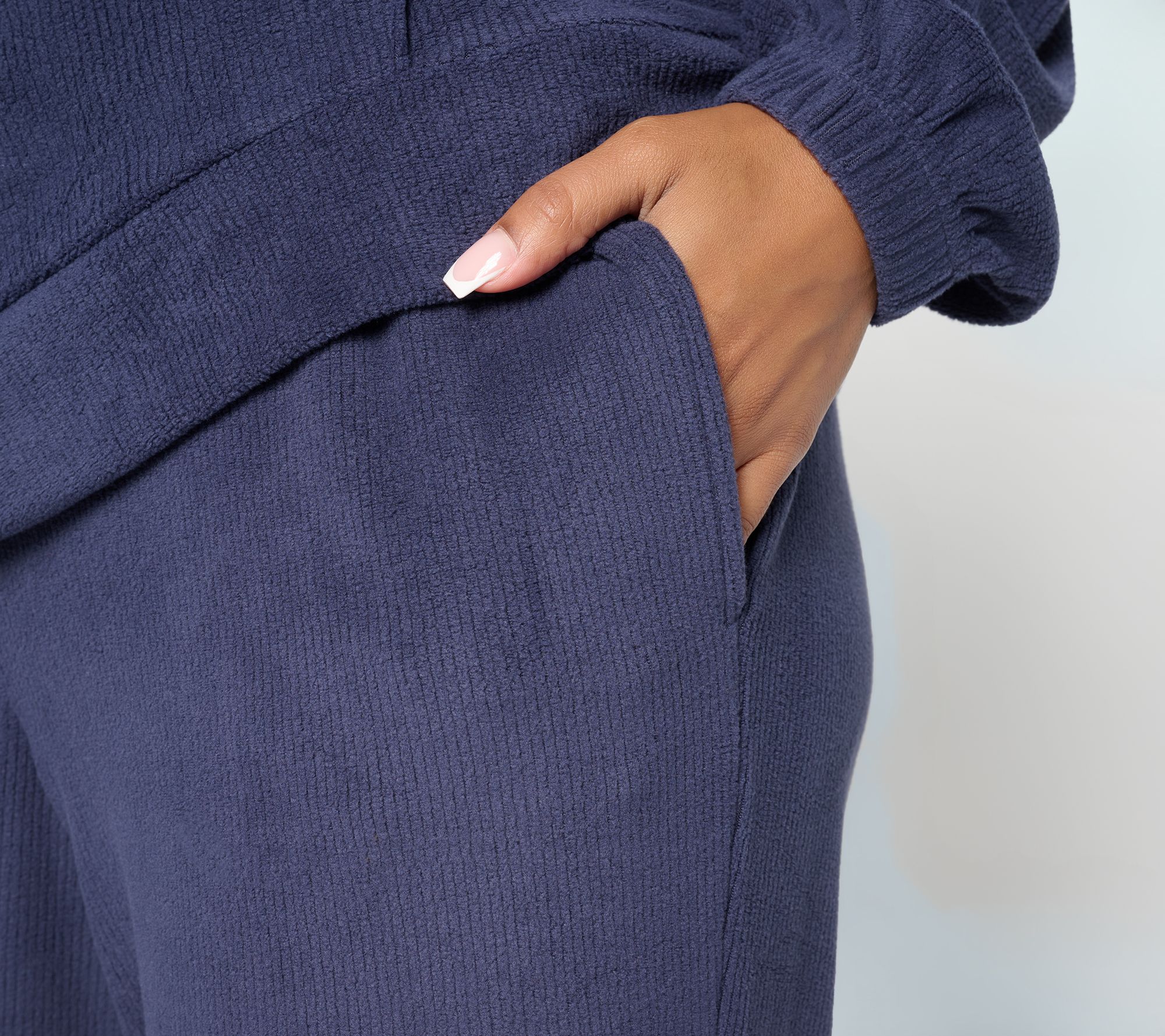 Berkshire Homewear Dobby Rib Microfleece 1/4 Zip Lounge Set