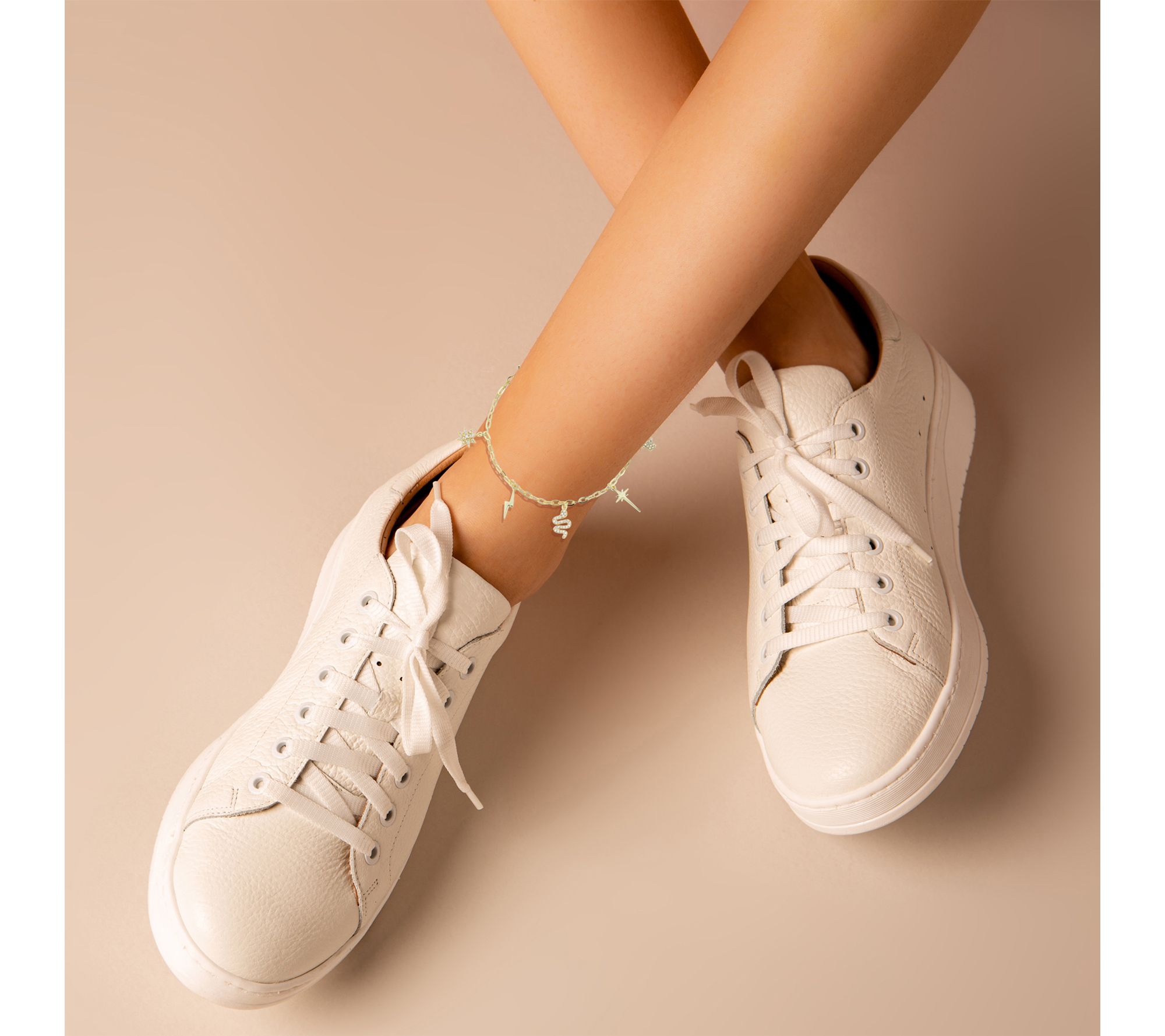 Sterlina Silver Multi-Charm Ankle Bracelet, Sterling