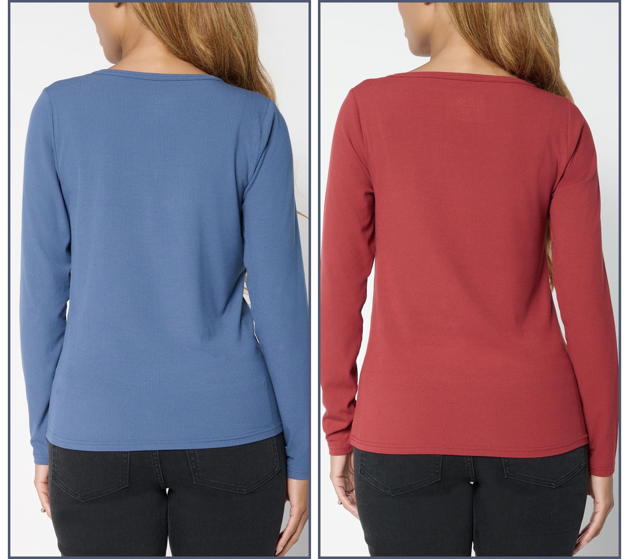 Me by Jennie Garth Denver Long Sleeve Two Pack