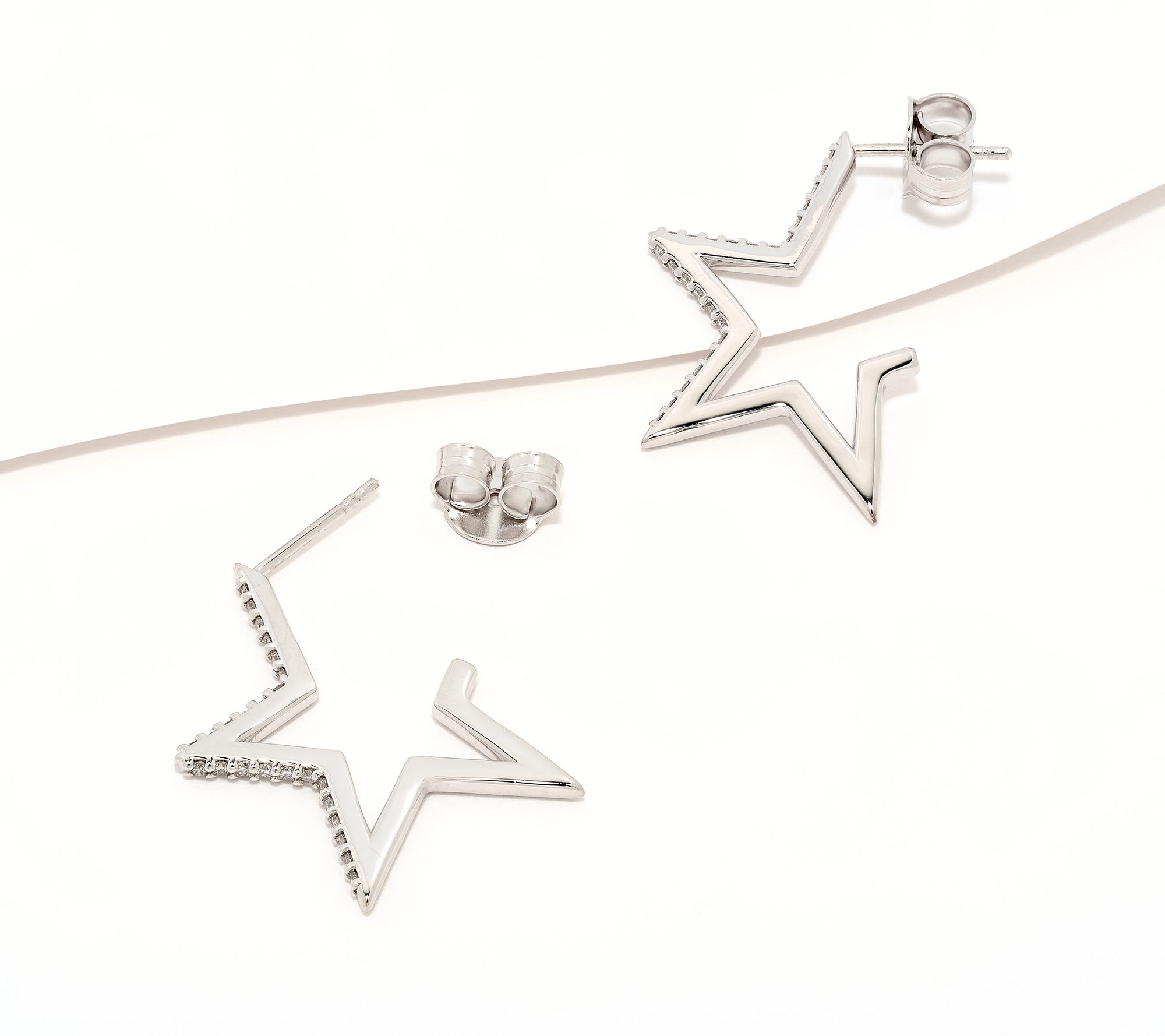 JEN by Jennifer Miller Lab Grown Diamond 0.48ct Star Earrings