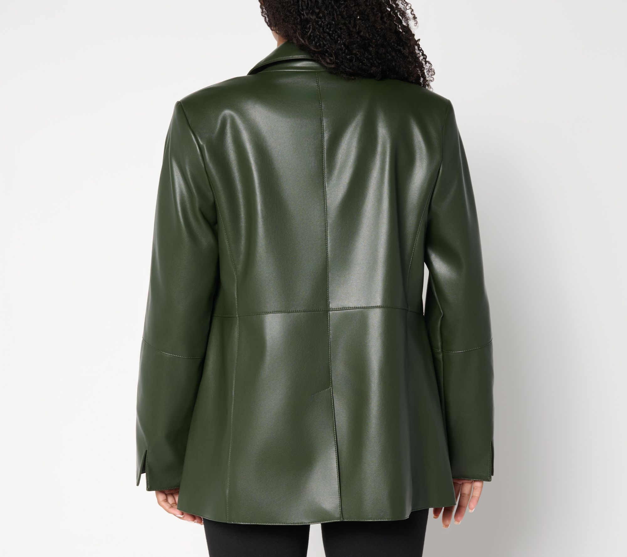 Dennis Basso Regular Luxe Faux Leather Jacket