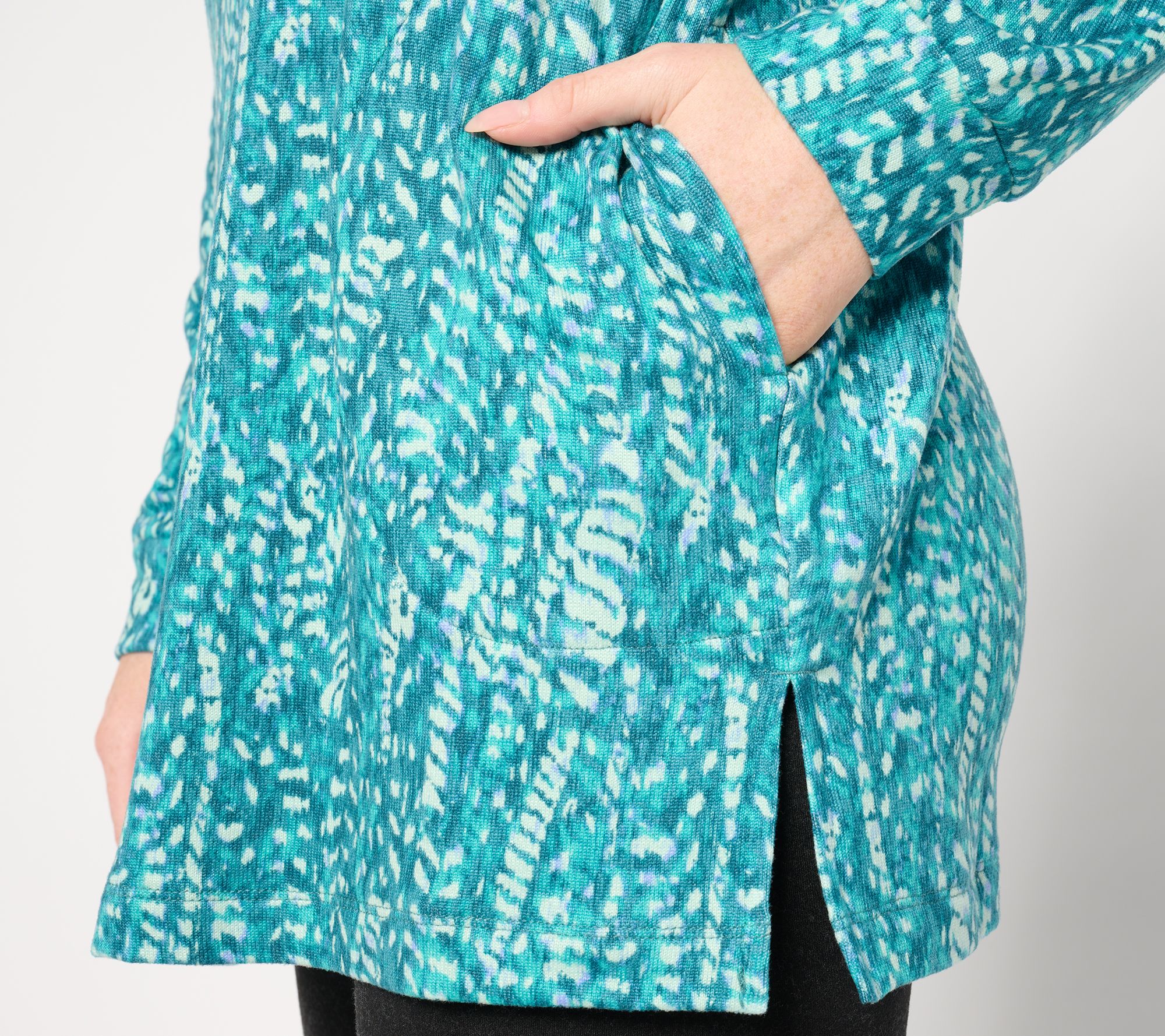 Stan Herman Sweater Knit Tunic & Legging Lounge Set