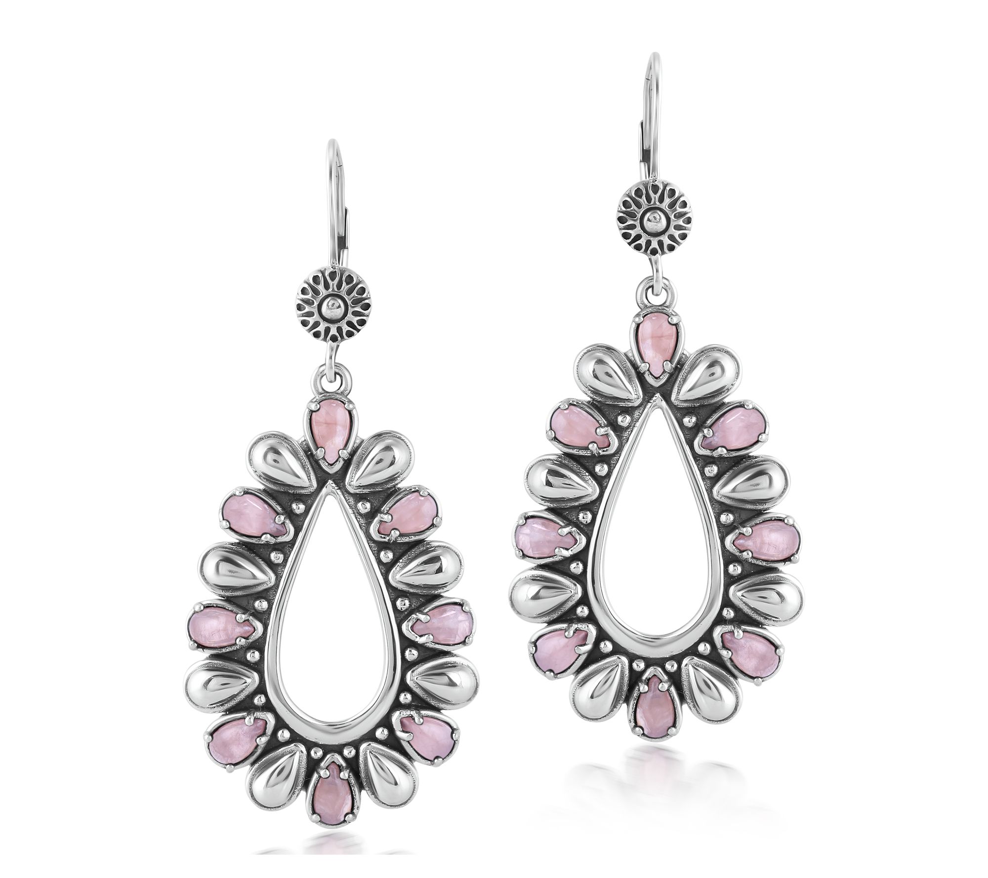 American West Sterling Silver Teardrop GemstoneEarrings