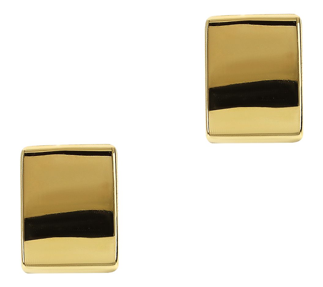 David Markstein Sterling Polished Rectangle Hoop Earrings
