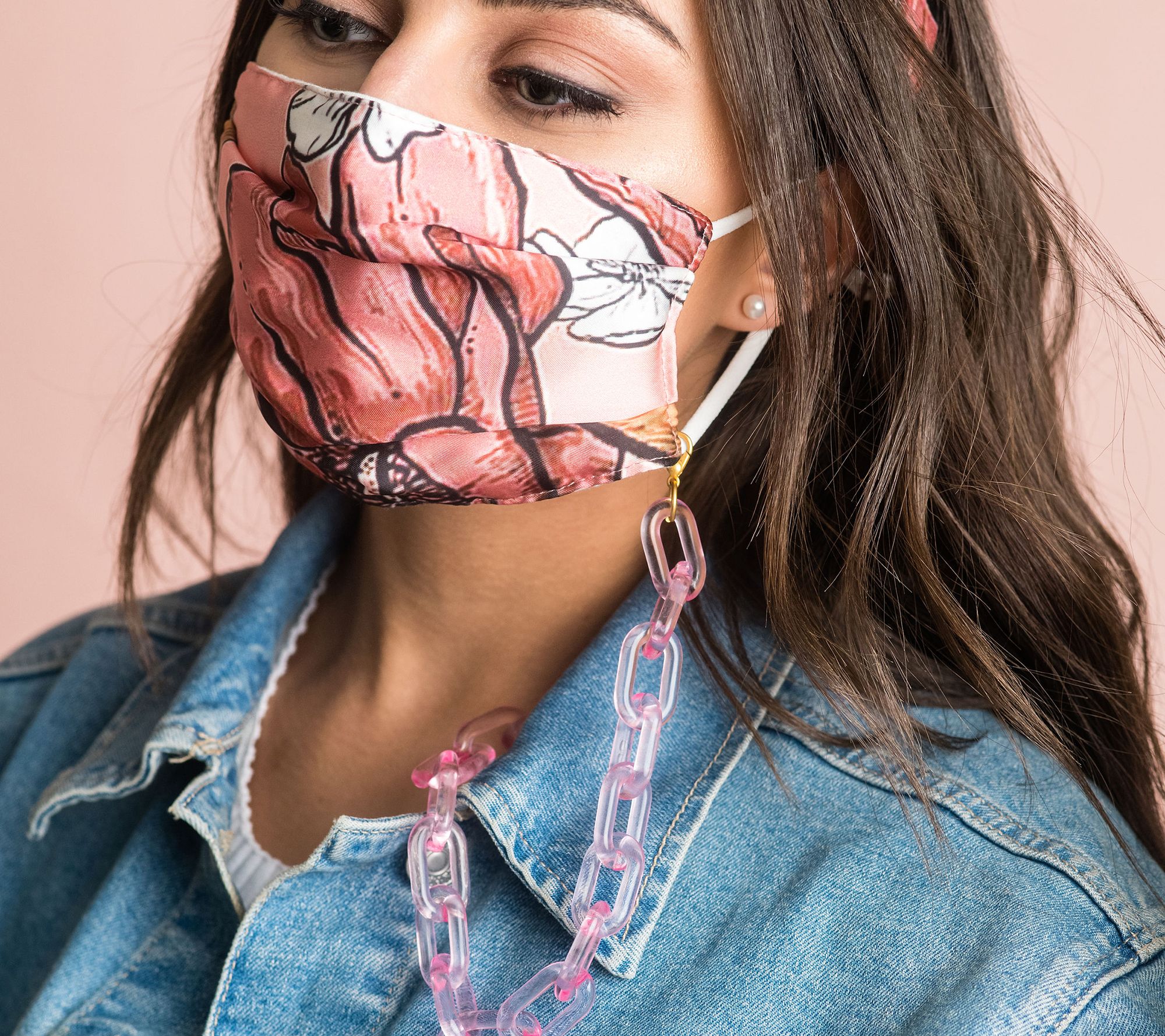 Violet & Brooks Lucite Face Covering Chain