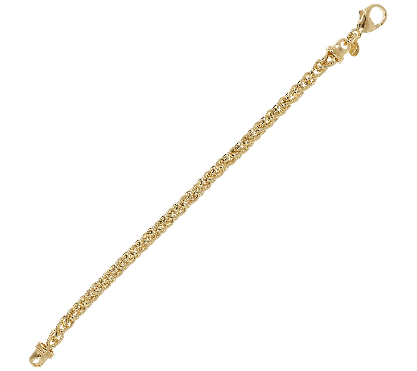 Veronese 18K Clad Polished Spiga Chain Bracelet