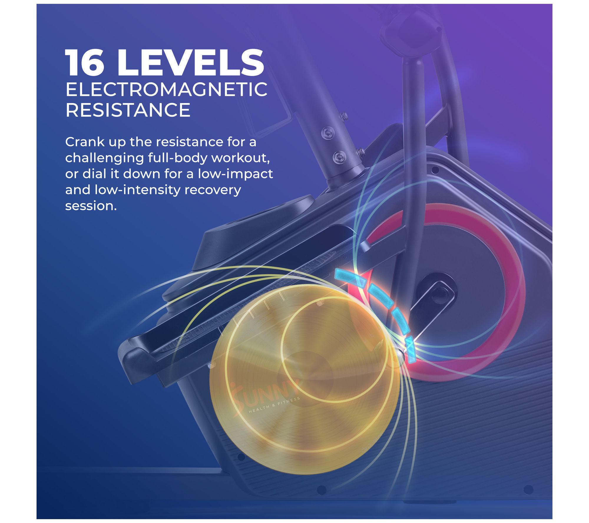 Sunny Health & Fitness Recumbent Elliptical Bike