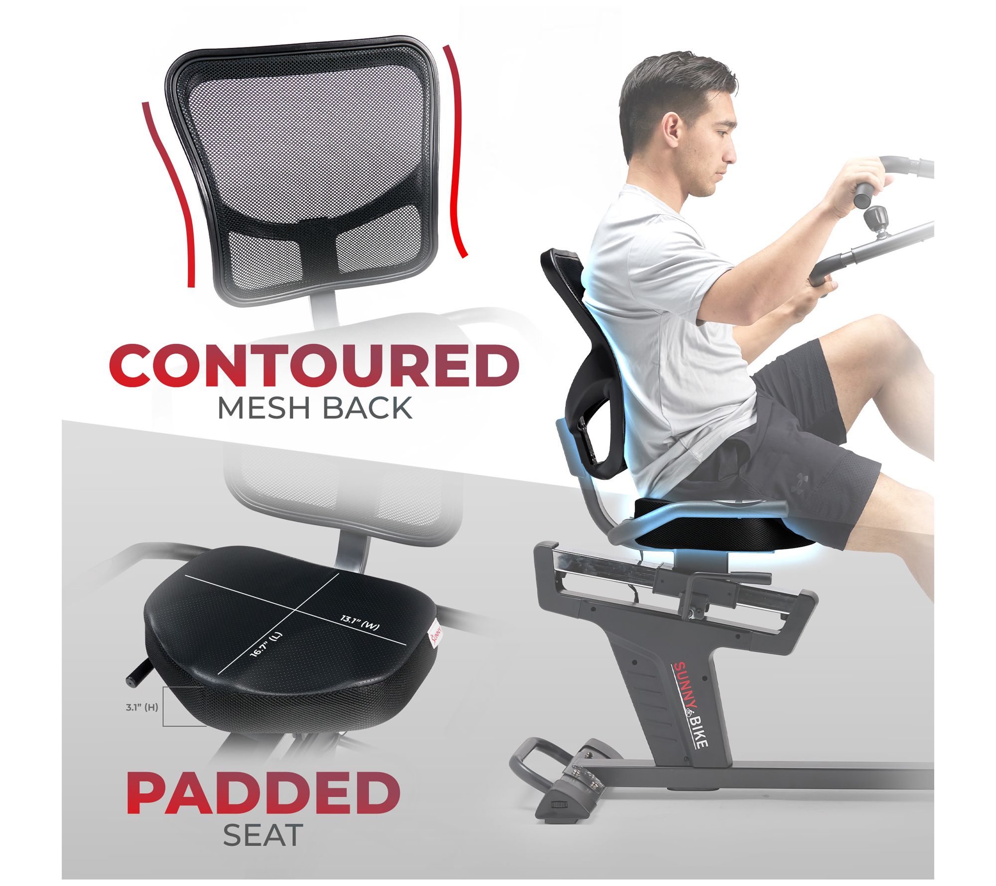 Sunny Health & Fitness Recumbent Elliptical Bike