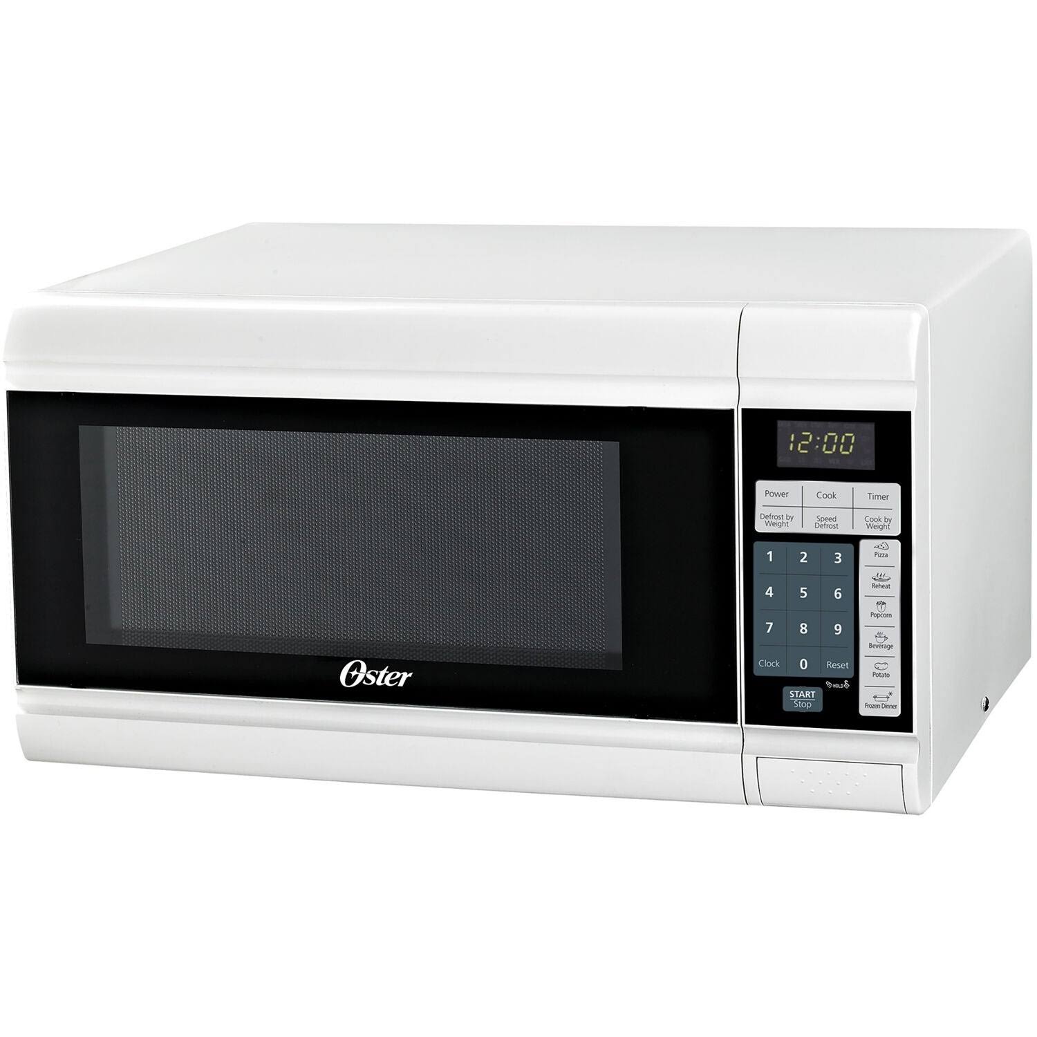 Oster Compact 0.9-Cu.Ft. 900W Countertop Microwave Oven, White (OGCMT309WE-09)