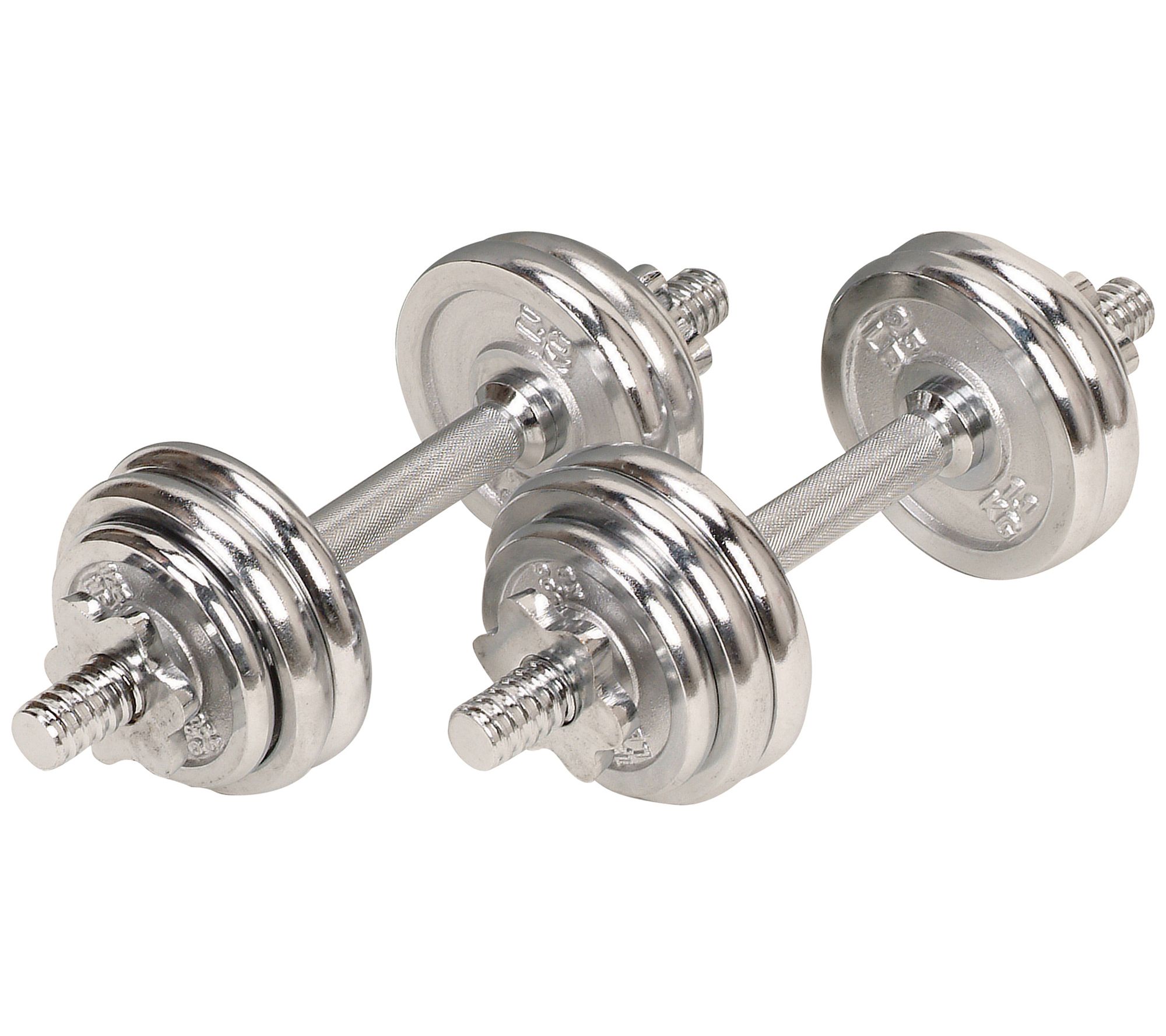 Sunny Health & Fitness 33-lb Dumbbell Chrome Set