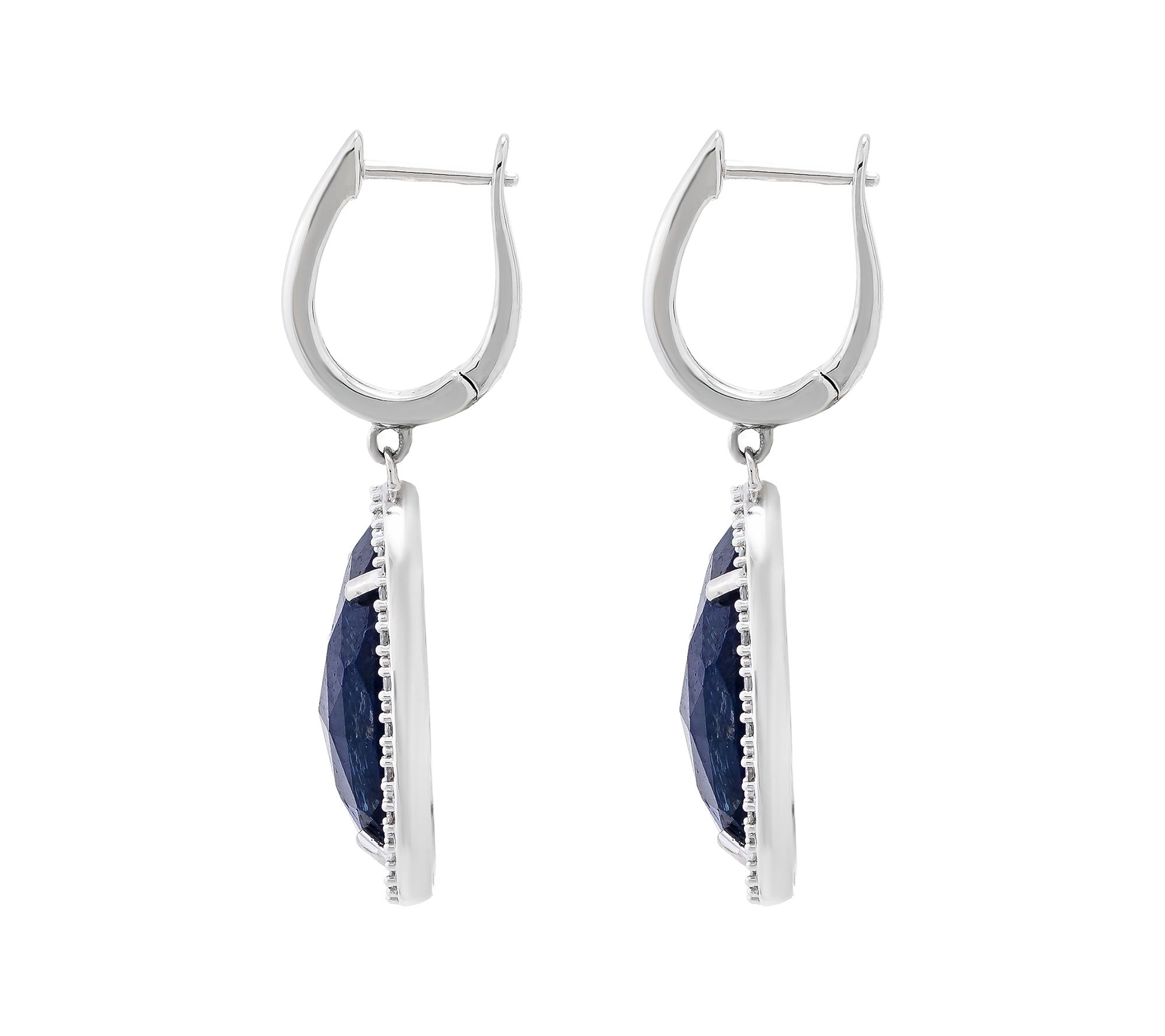 JEN by Jennifer Miller Corundum & Diamond Earrings, Sterling