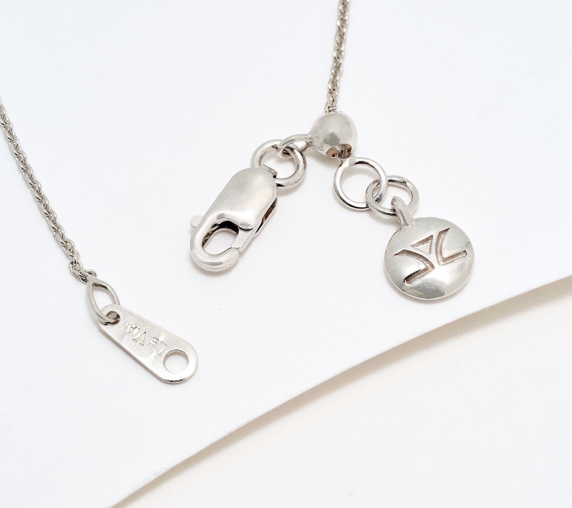 Gem Discoverer Montana Sapphire Choice of Symbol Necklace, 14K