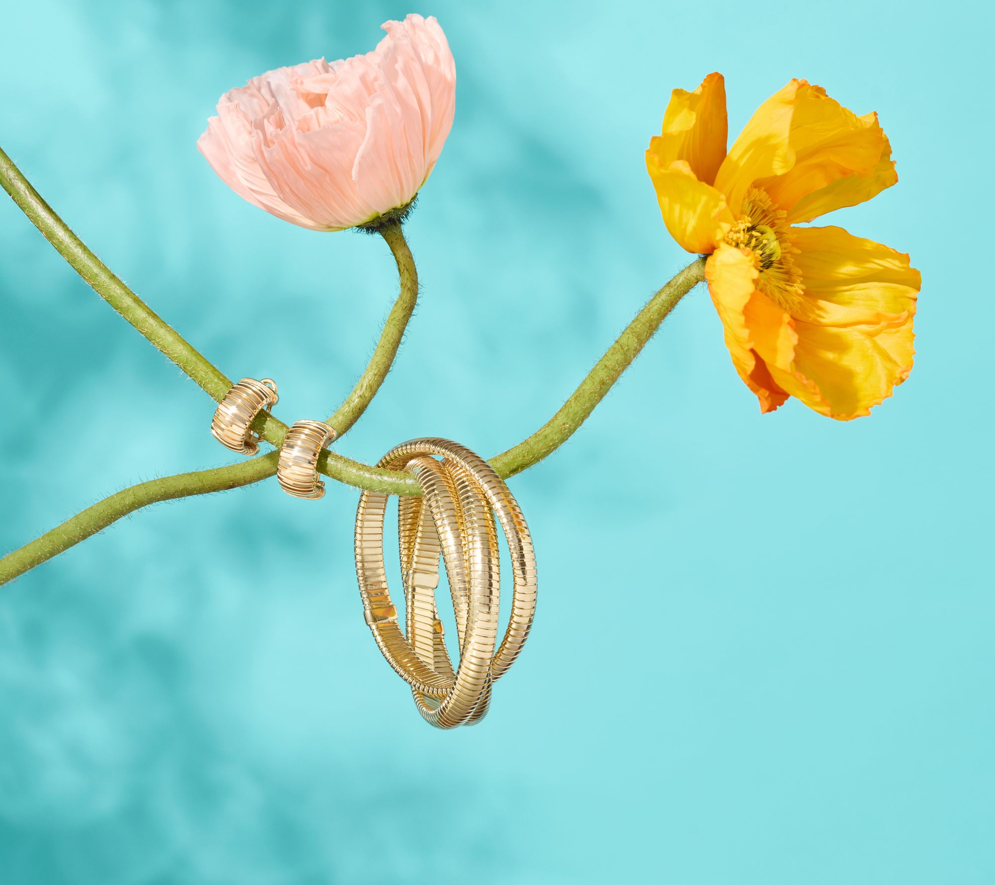 David Markstein Bronze Three Strand Slip-On Bracelet