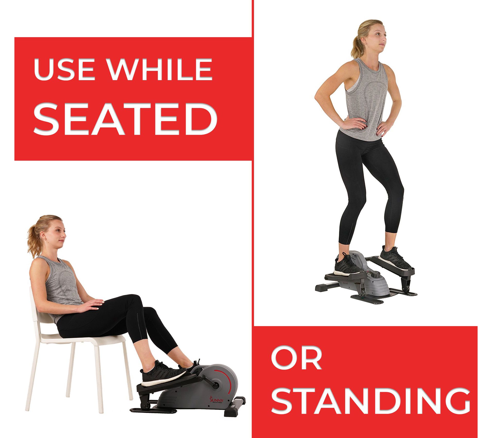 Sunny Health & Fitness SF-E3908 Portable Standp Elliptical