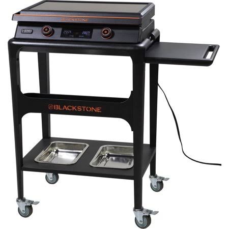 E-Series 22 inch Electric Tabletop Griddle with Prep Cart