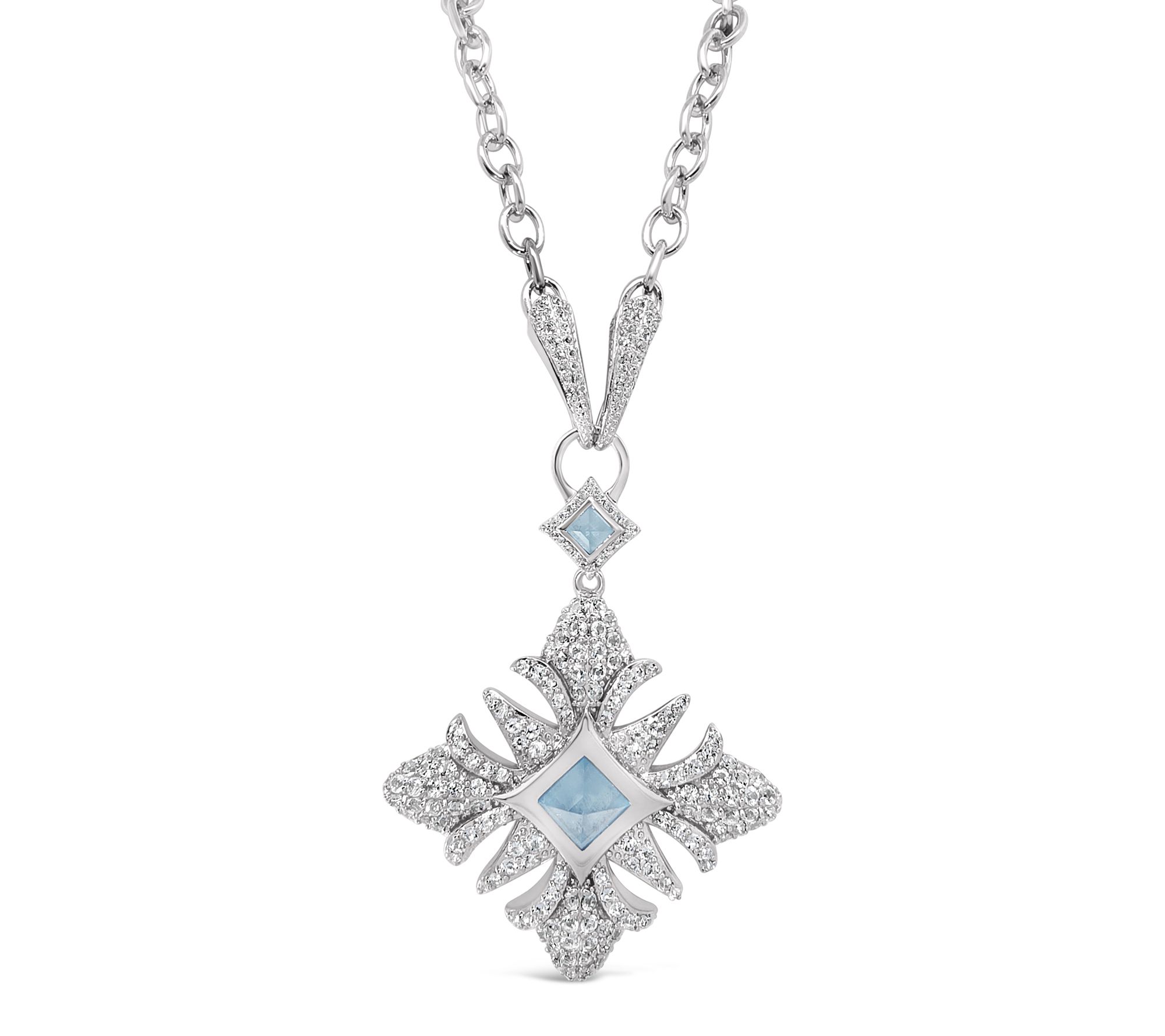 Margo Manhattan Sterling Silver Topaz Chantal Necklace