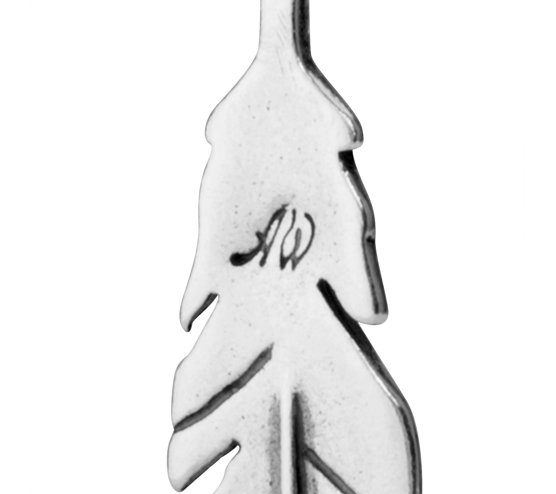 American West Classics Sterling Silver Feather Earrings