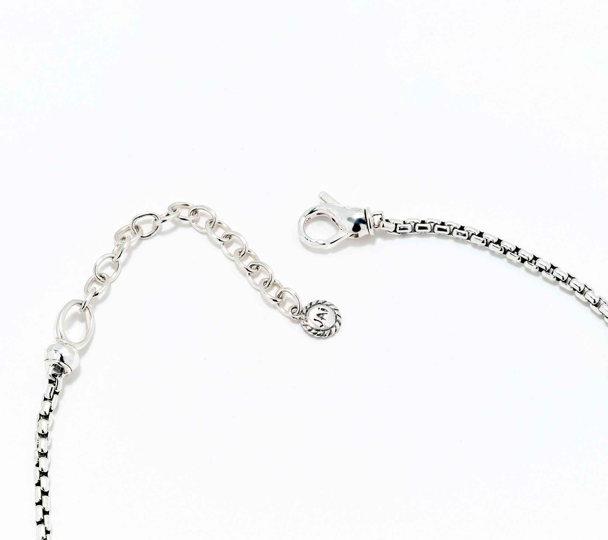 JAI Sterling Silver Cultured Pearl 2.7mm Box Chain Necklace