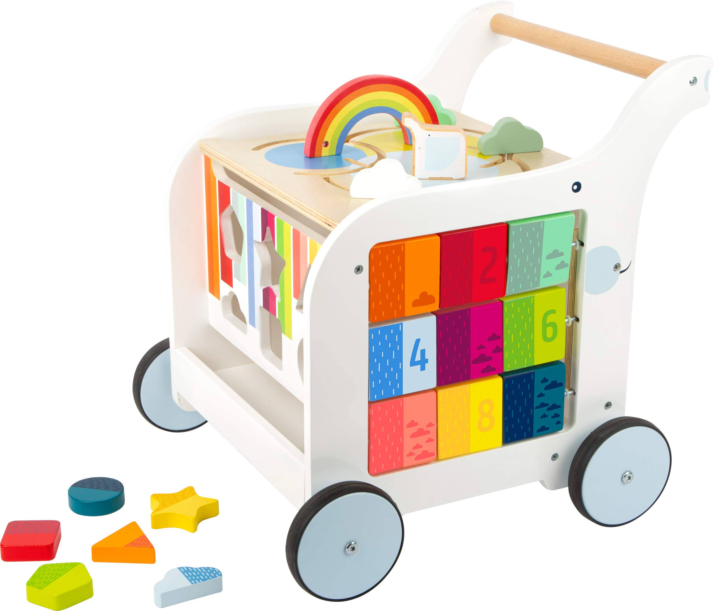 Small Foot Toys - Premium Sweet Elephant Baby Walker & 5-in-1 Activity Center