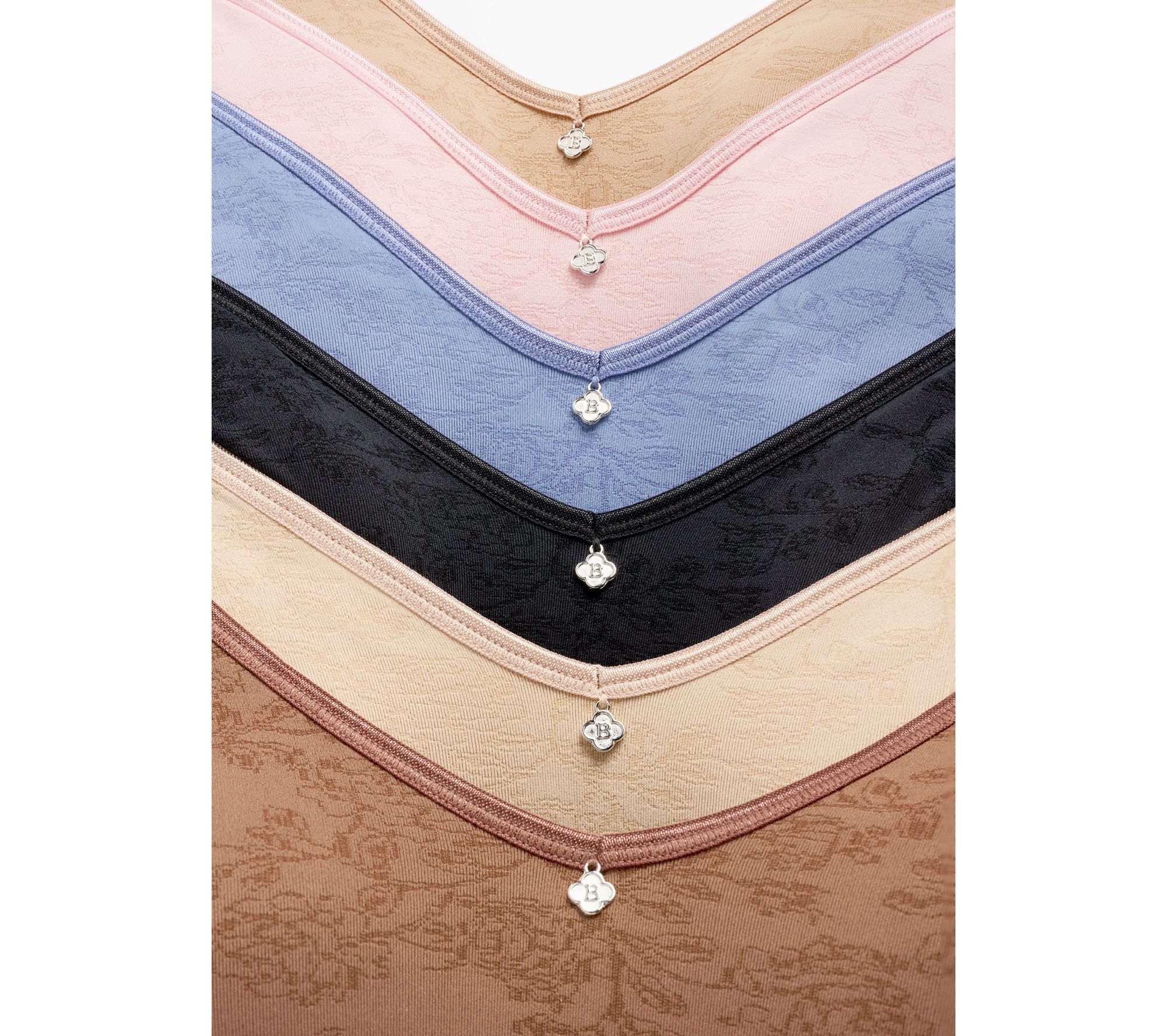 Breezies Seamless Floral Jacquard Underwire T-Shirt Bra