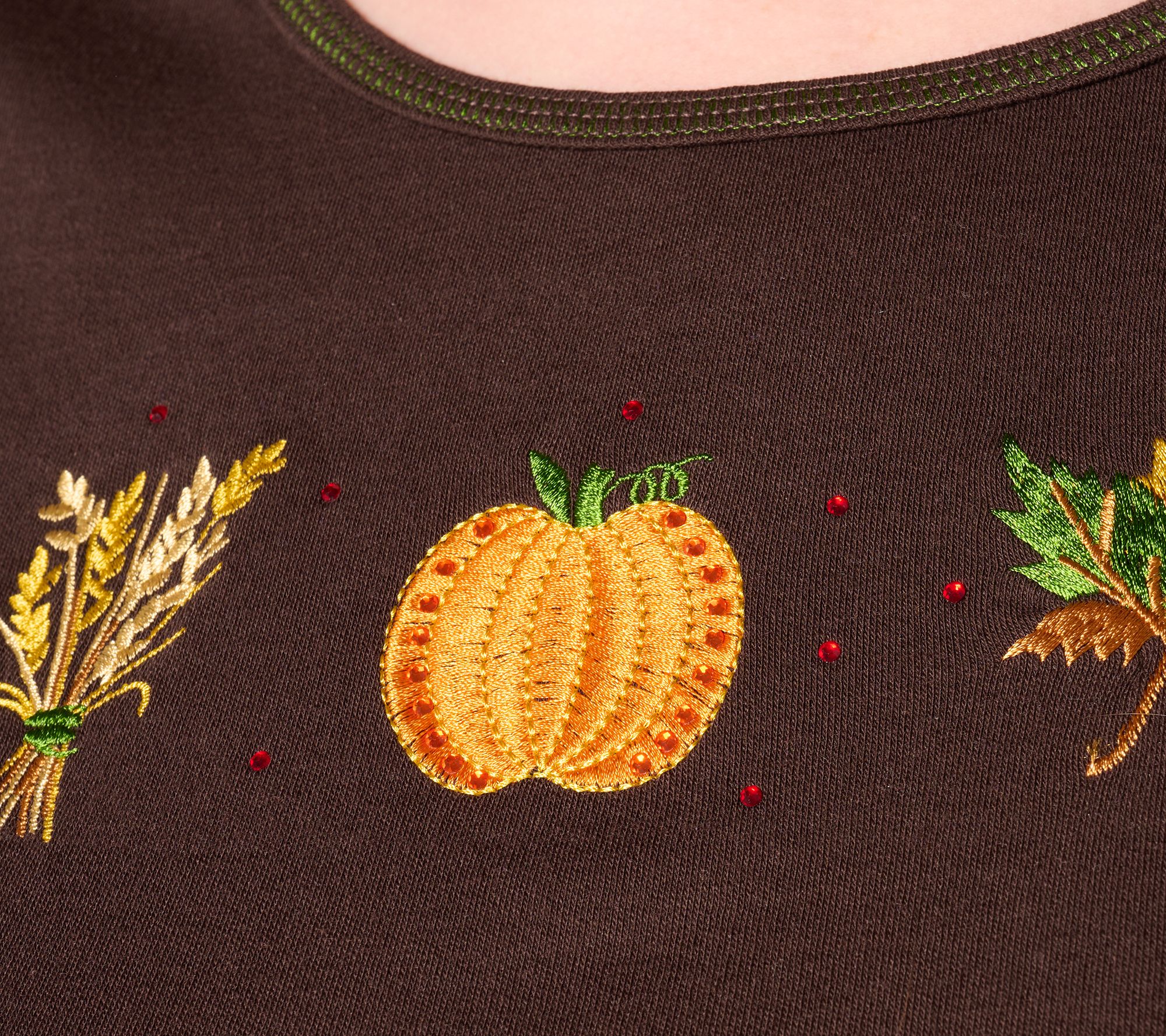 Quacker Factory Triple Play Set of 2 Long Sleeve Tops